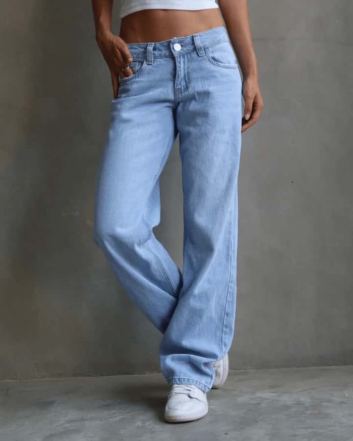 JEAN EXTRA LOW STRAIGHT FIT ICE AZUL CLARO