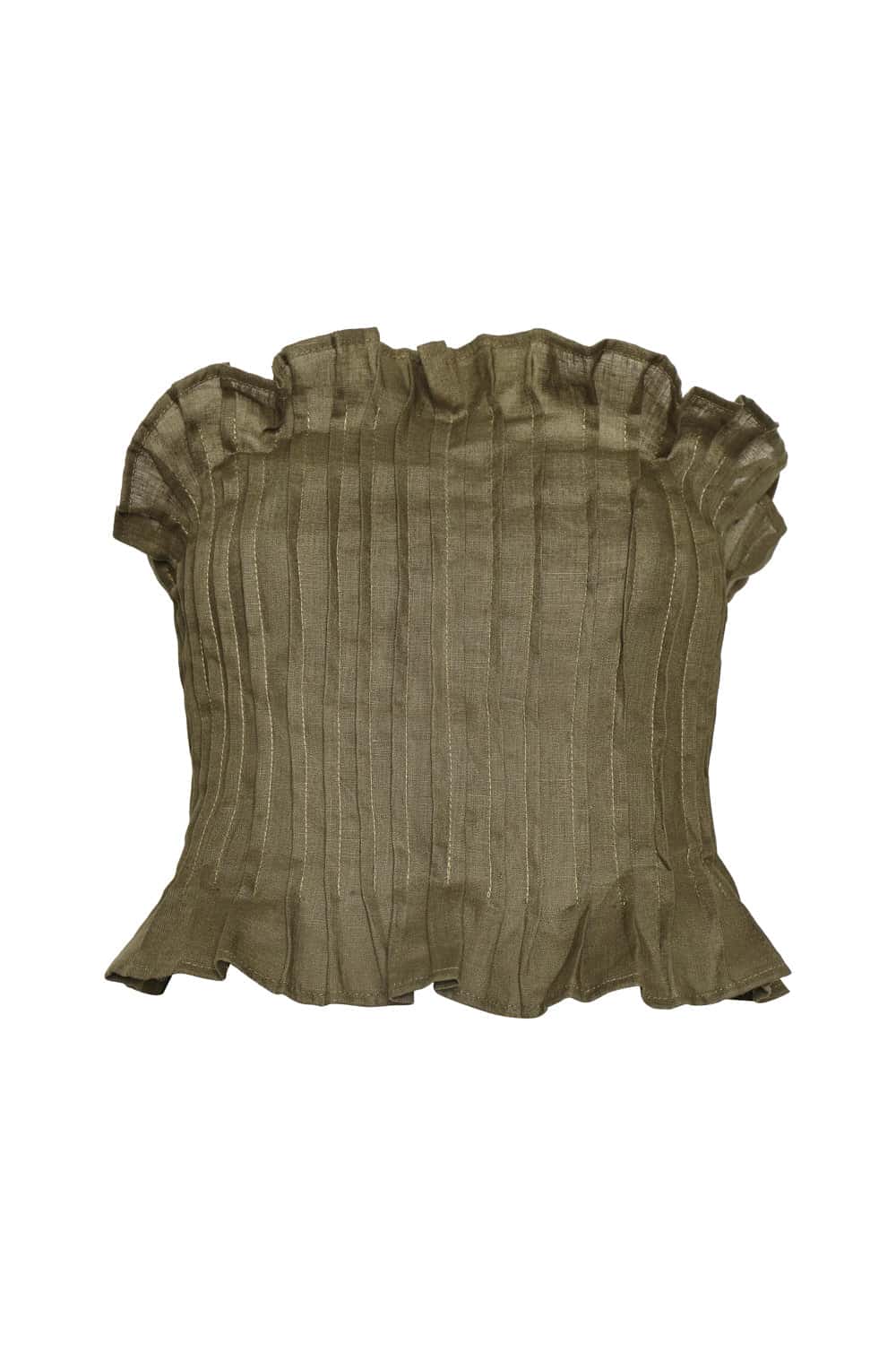 Crop top chiara verde oliva