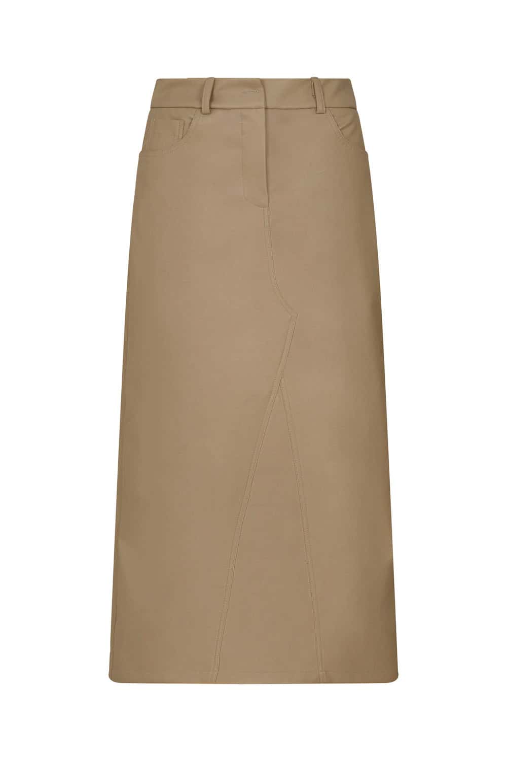 Falda arena blanca beige