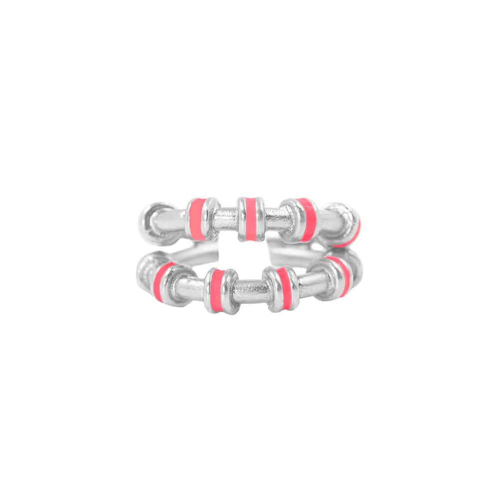 Anillo Hula Double Plata - miniatura 2