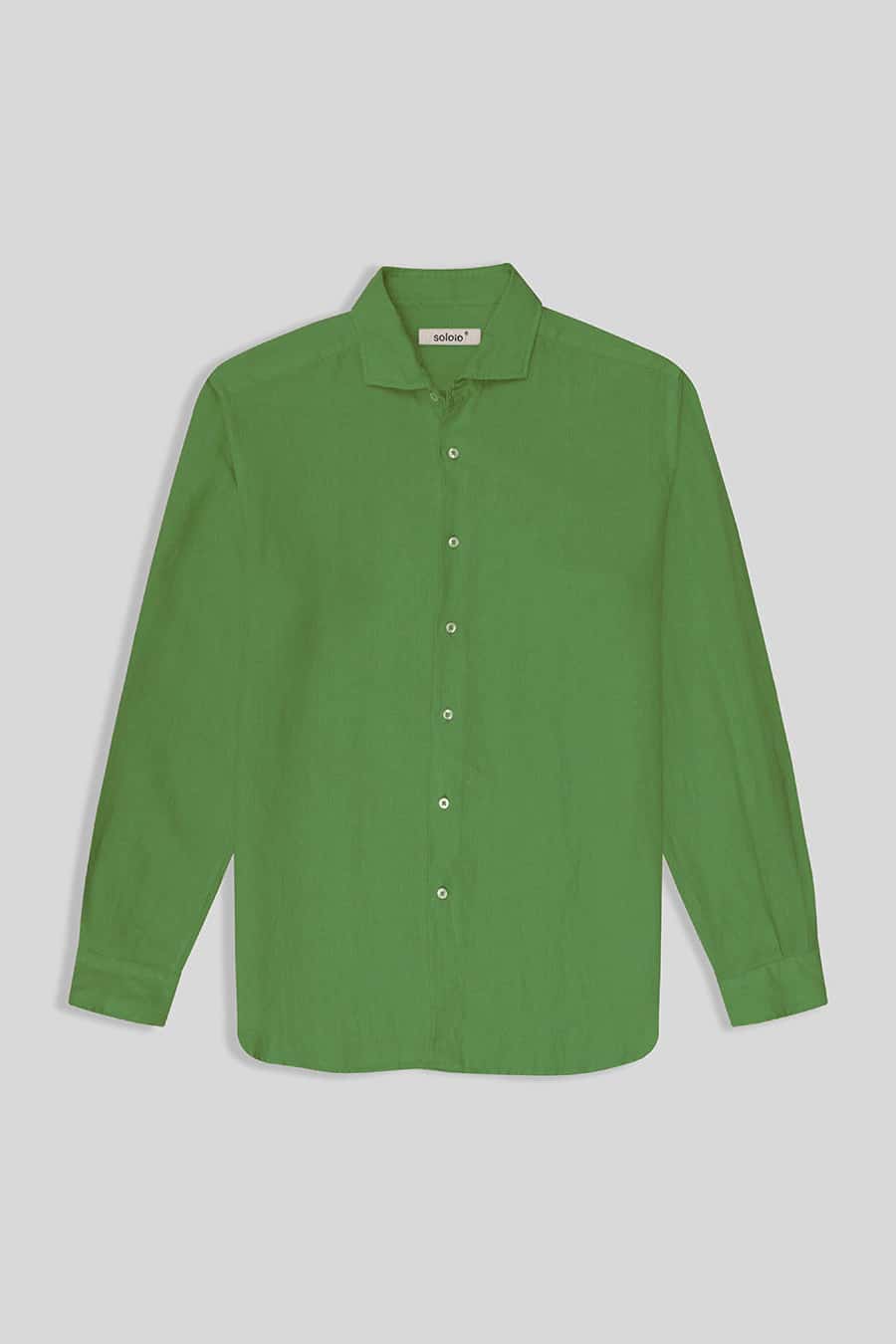 Men’s linen shirt forest green