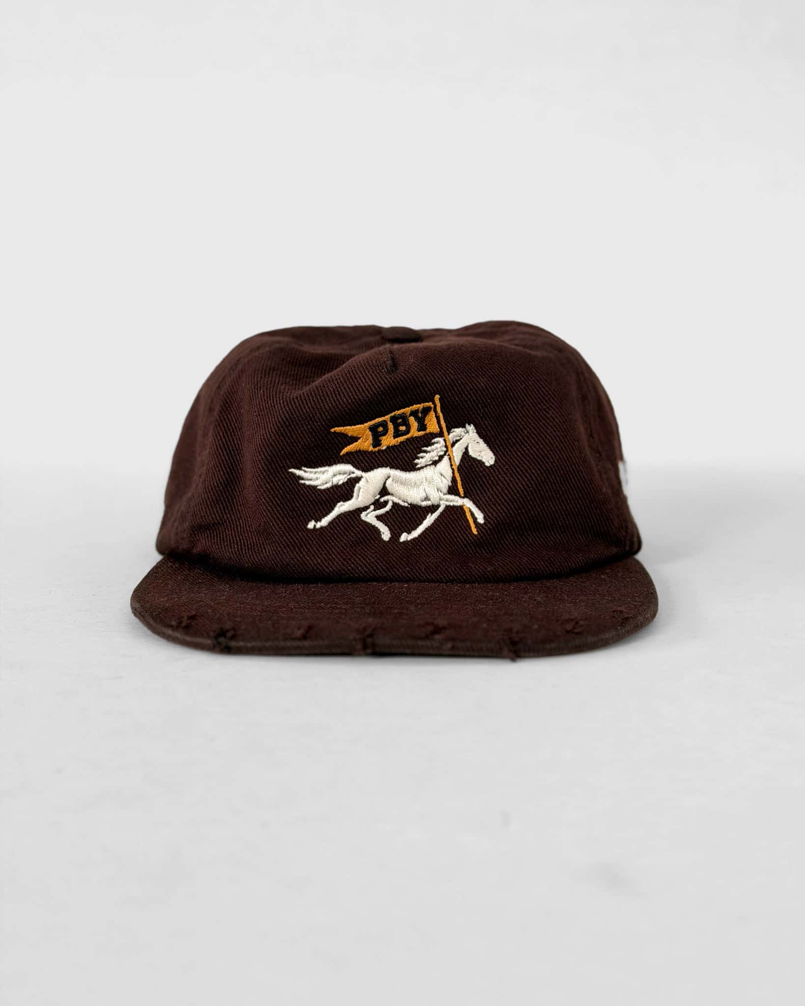 GORRA DENIM CABALLO CAFE