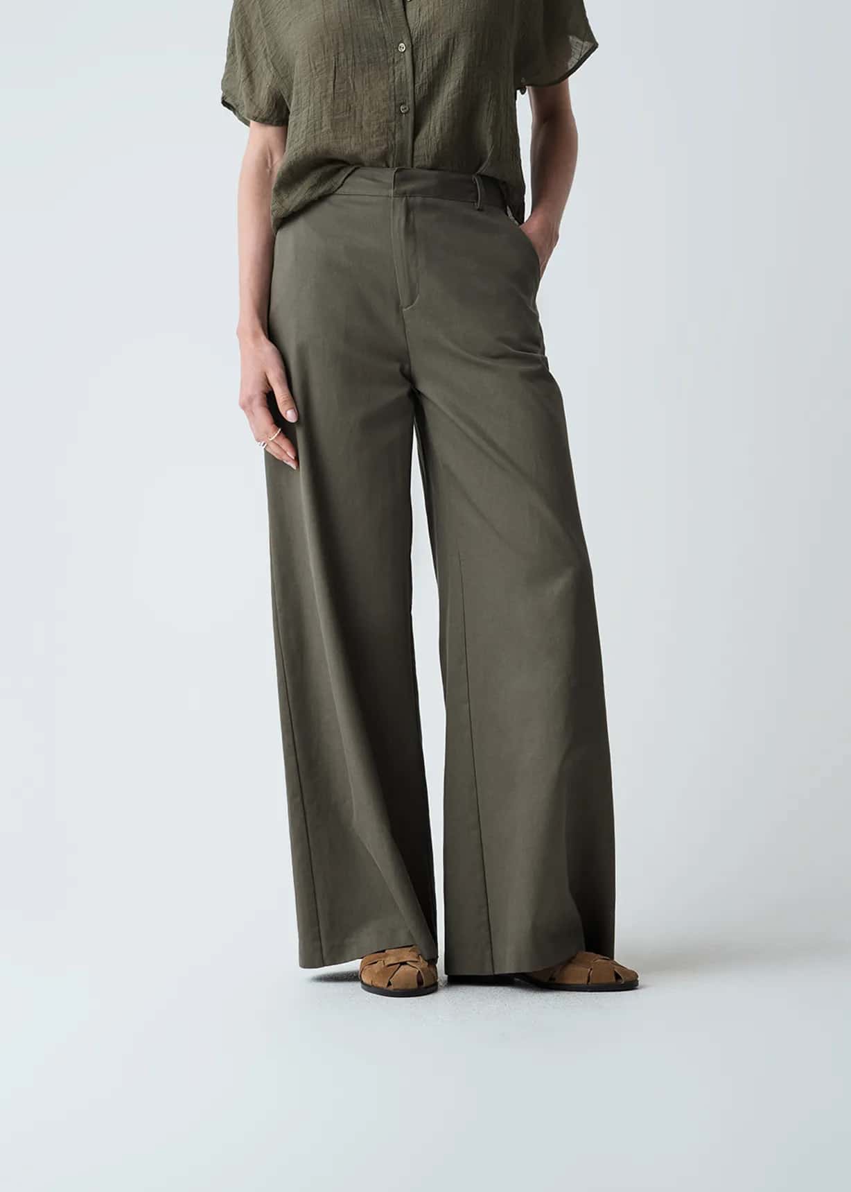 Pantalón Palazzo de tiro alto