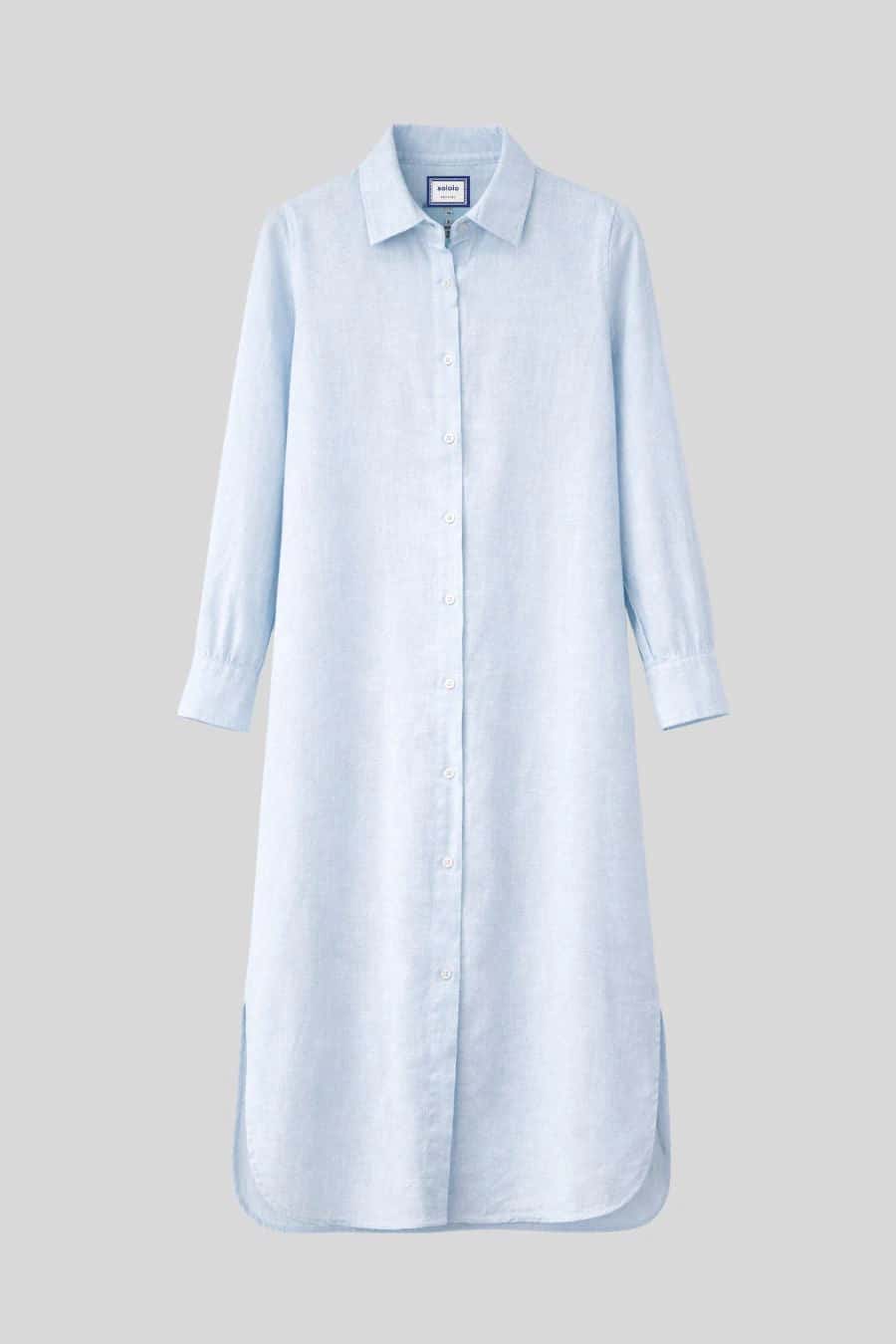 Women's dress linen martina light blue