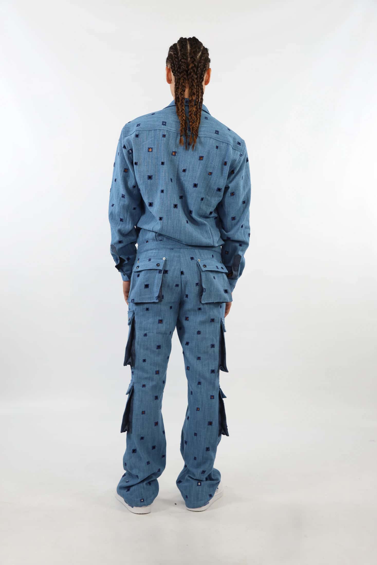 Embroidered Denim Jumper - miniatura 2