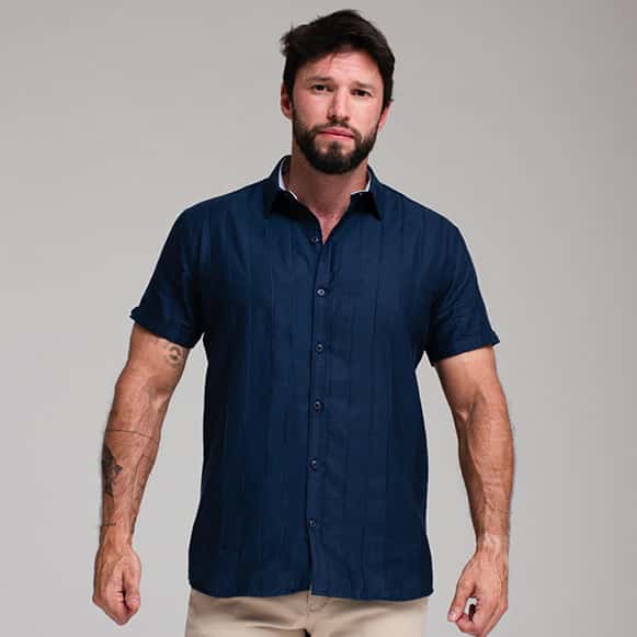 CAMISA MC 100% ALGODON HOMBRE