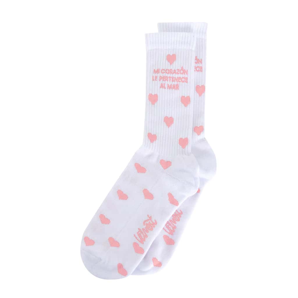 Medias mi Corazón rosado