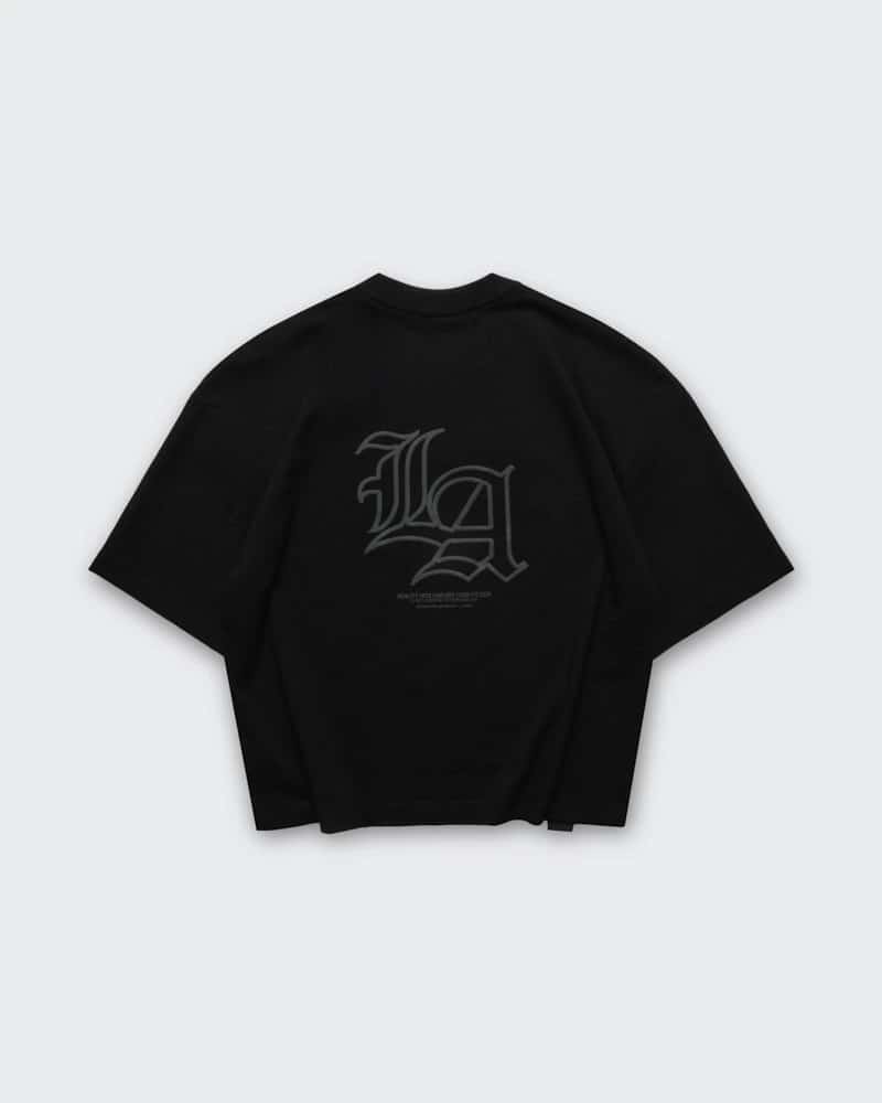 Camiseta Negra Boxy Eazy - miniatura 5