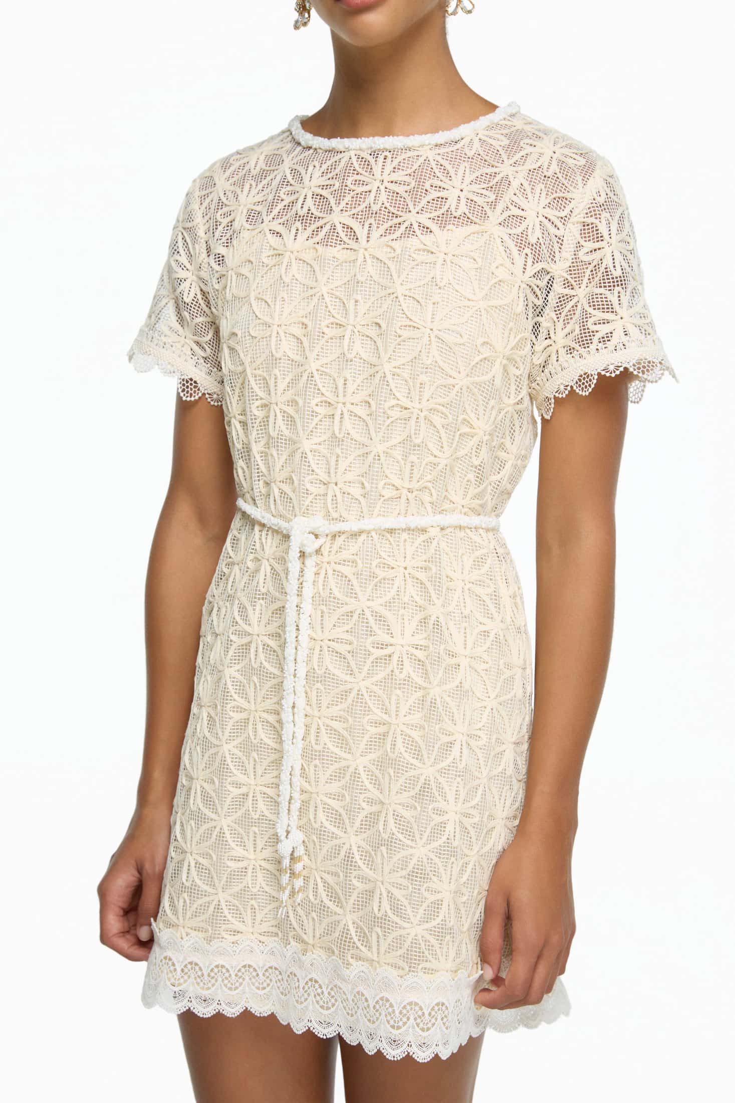 KAELA MINI DRESS CREAM - miniatura 2