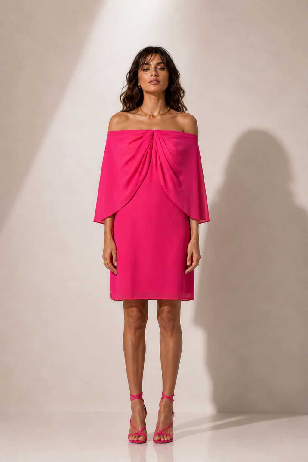 Vestido Lorena Fucsia - miniatura 1
