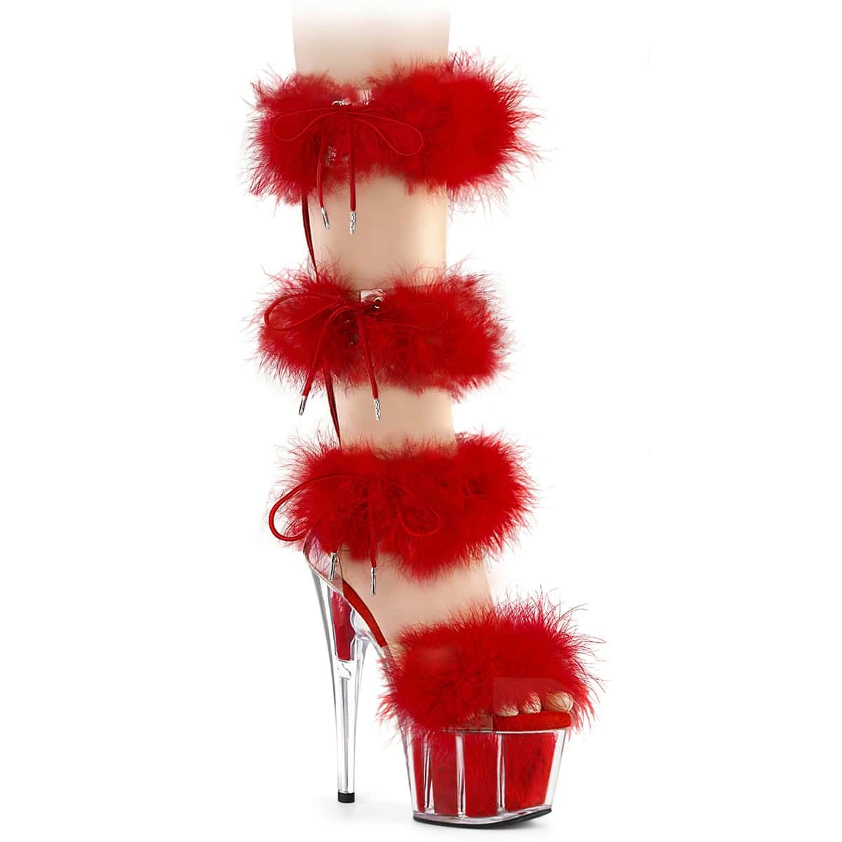 Zapatos sandalias bajo pedido Tacones Plataforma Poledance Pleaser ADO728F/C-RFUR/M