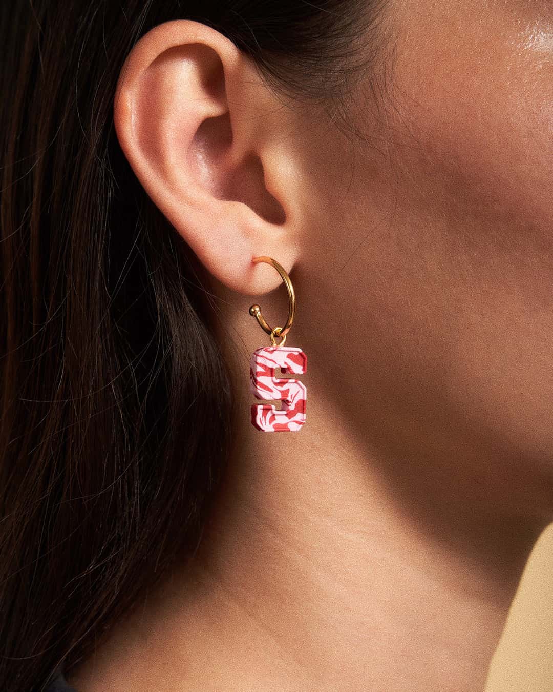 Darling you Hoops Red x Pink -