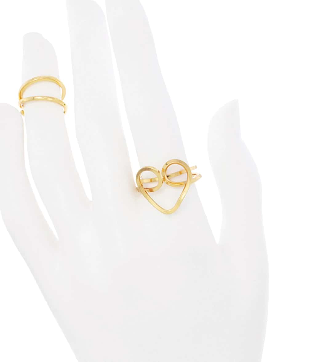 Anillo Corazón Dorado