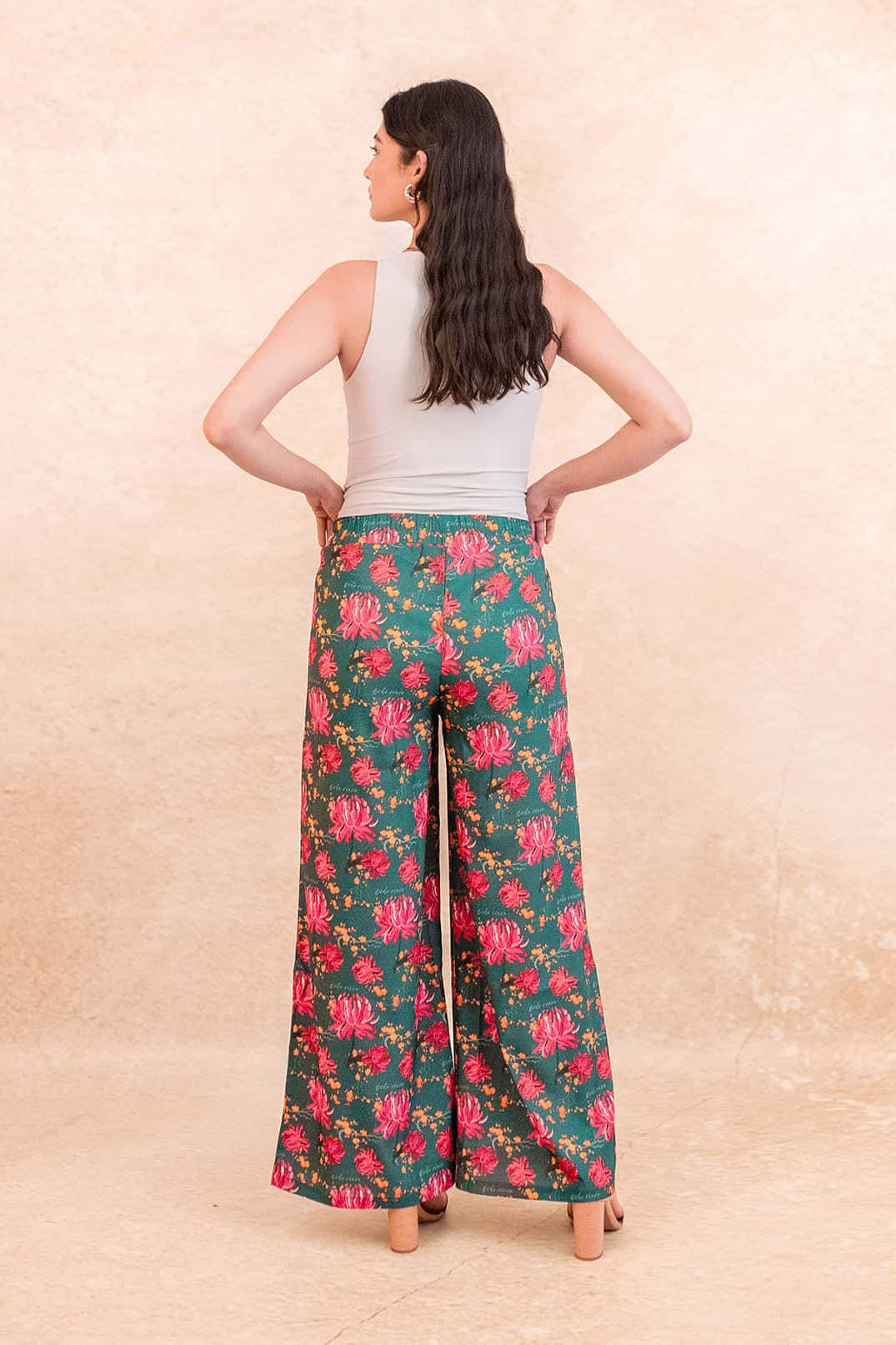 Pantalon Fuji Peonias Verde - miniatura 3