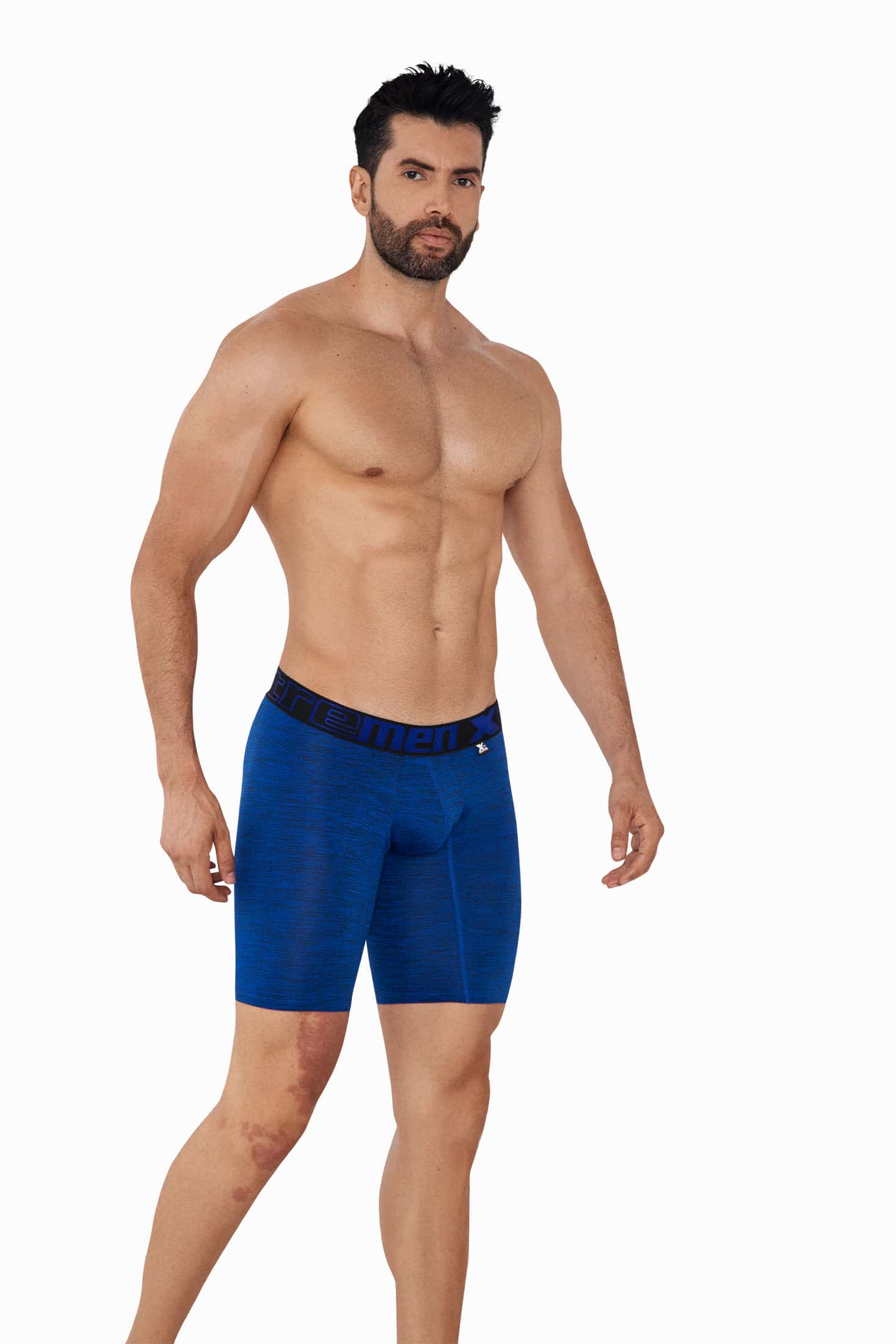 BOXER DEPORTIVO MICROF JASPED AZUL REY