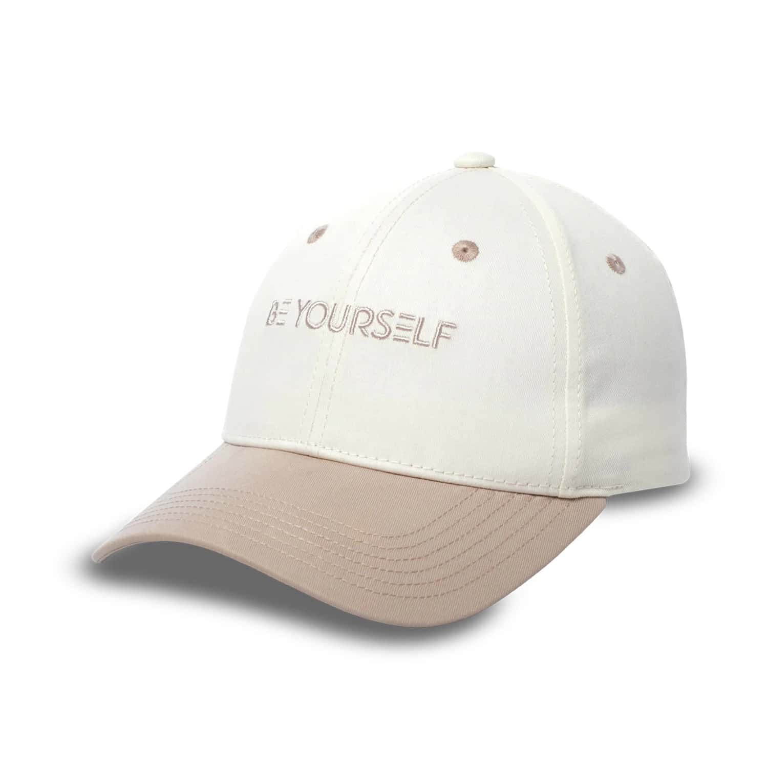 Gorra Beisbolera Pompe color Blanca/Beige