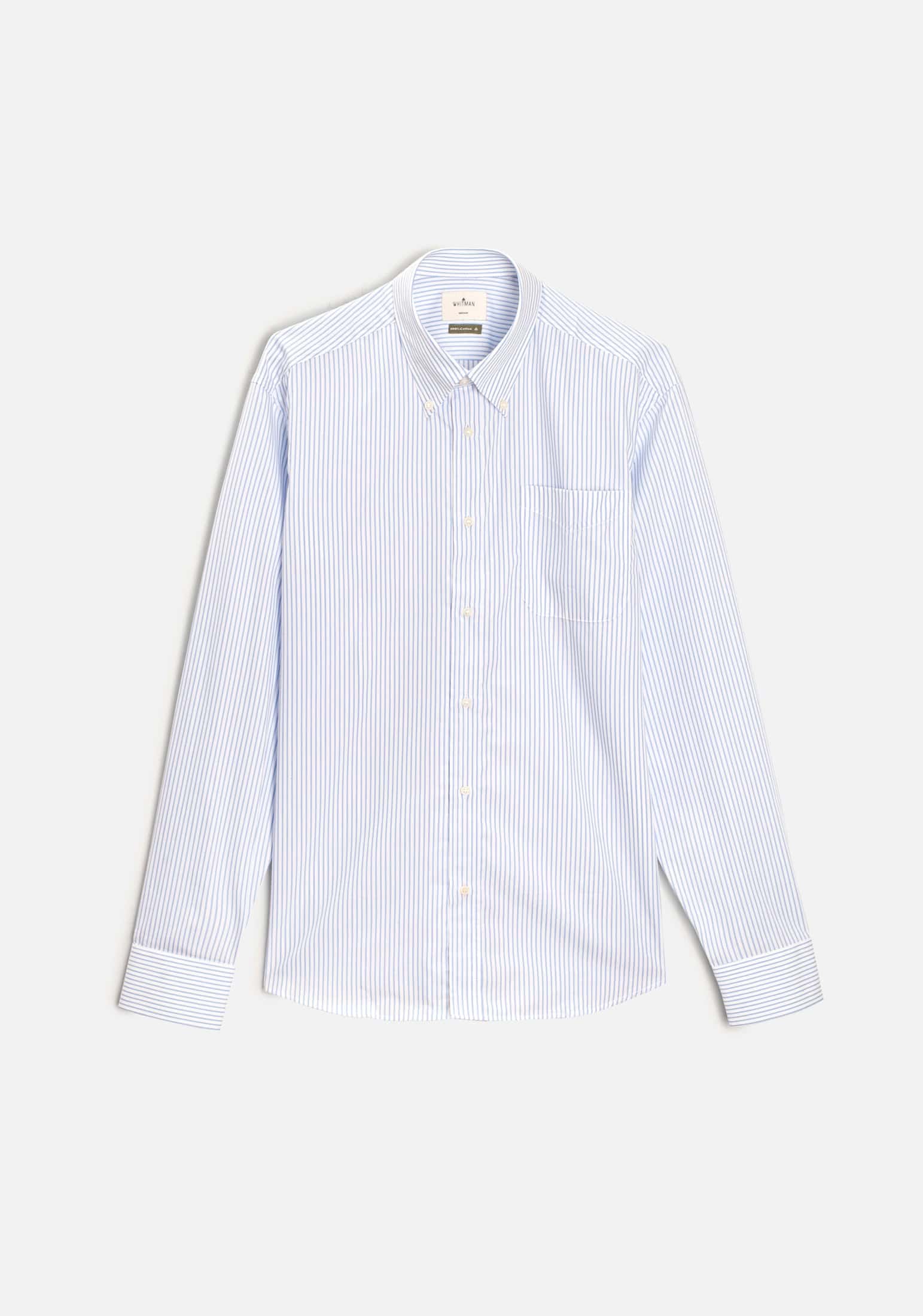 Camisa H CBD Rayas Azul Claro