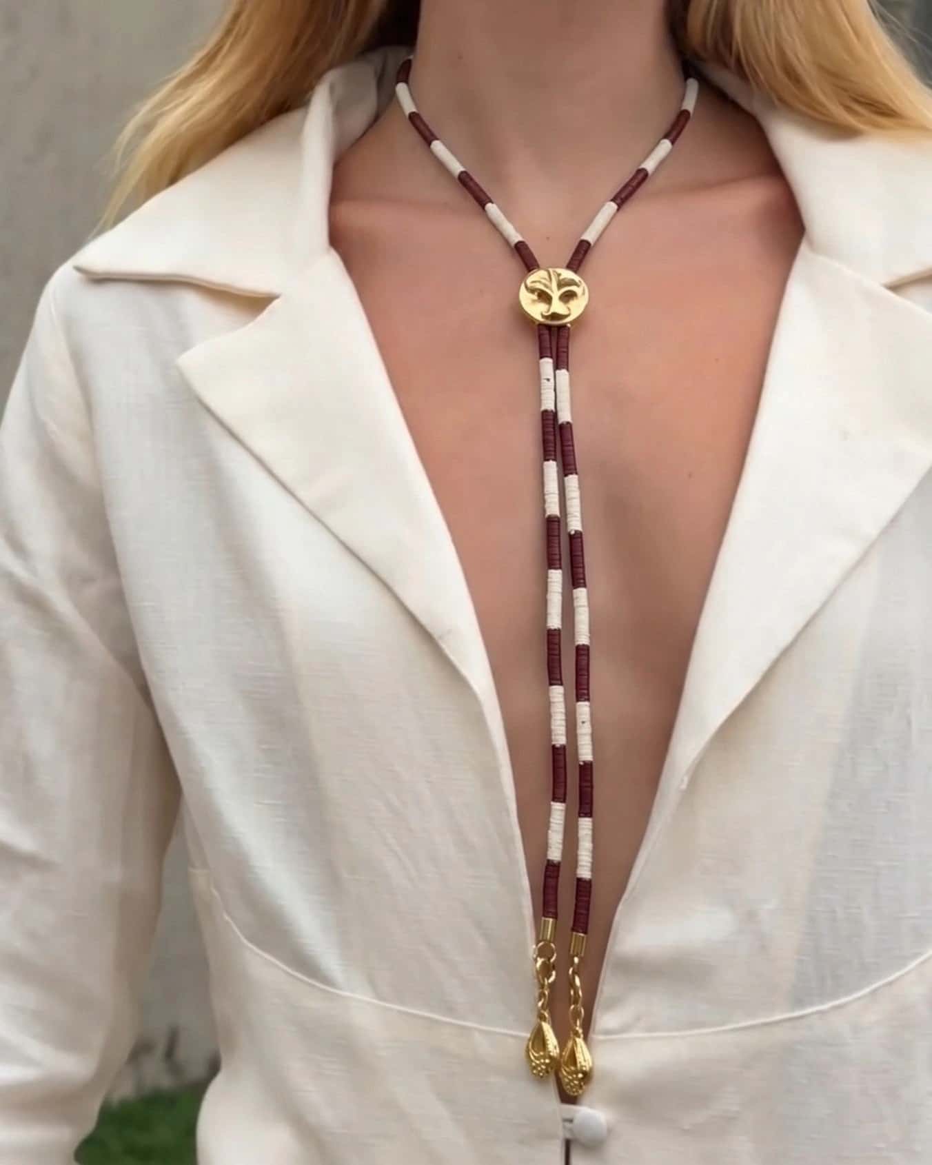 Riga Gold Necklace + Brooch - miniatura 3