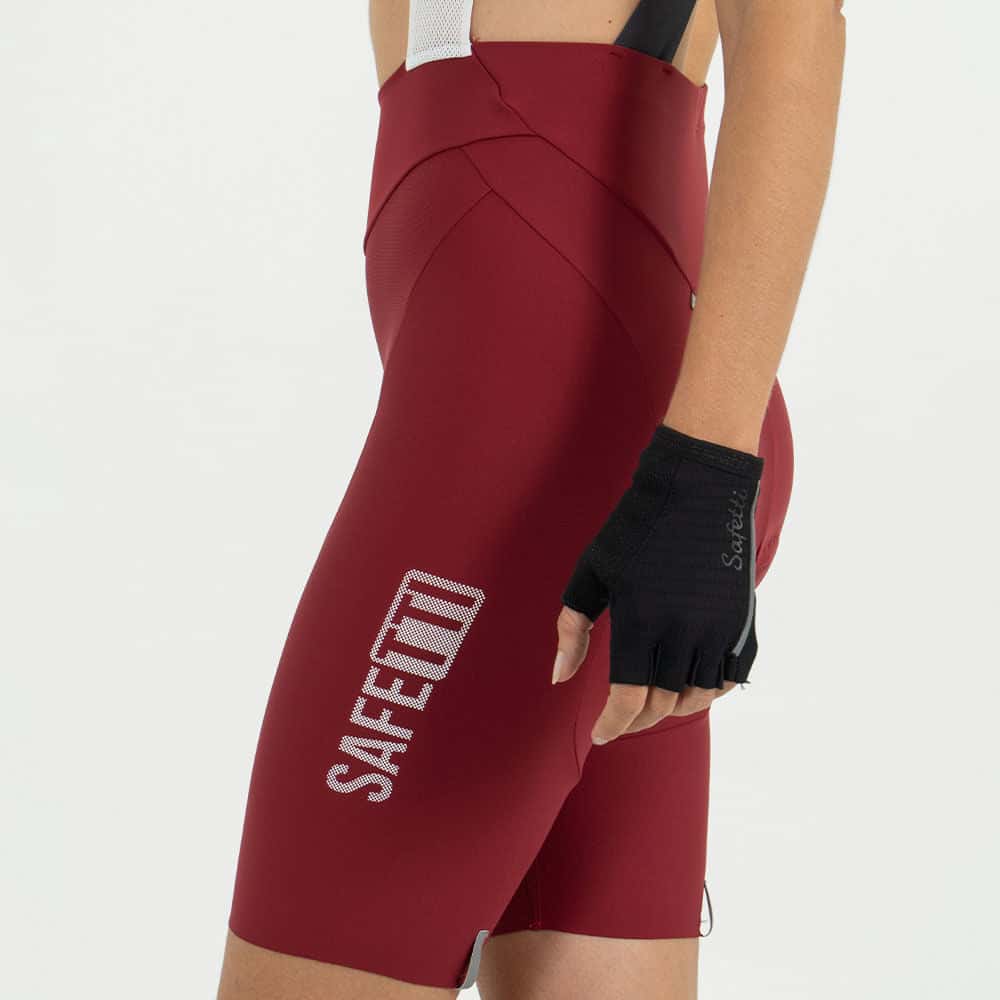 PANTALONETA CICLISMO CON CARGADERAS GIRONA TERRACOTA PARA MUJER - miniatura 5