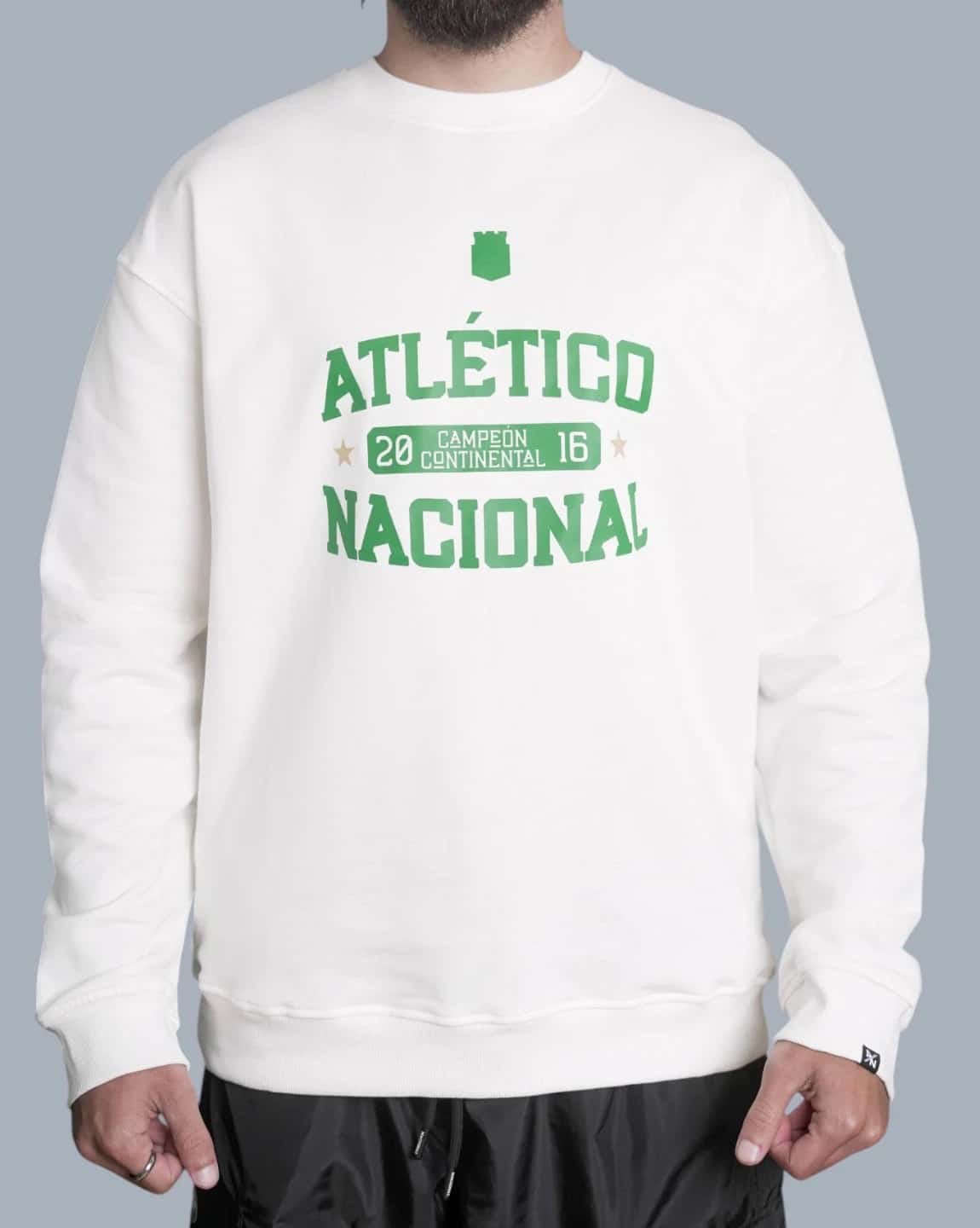 BUZO CREMA HOMBRE ATLÉTICO NACIONAL