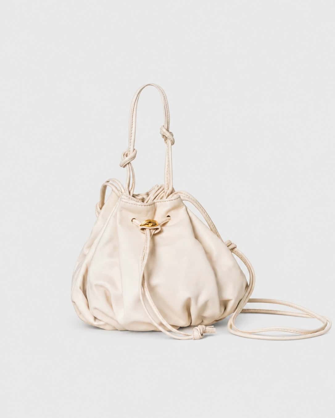 Alpha Cream Leather Bag
