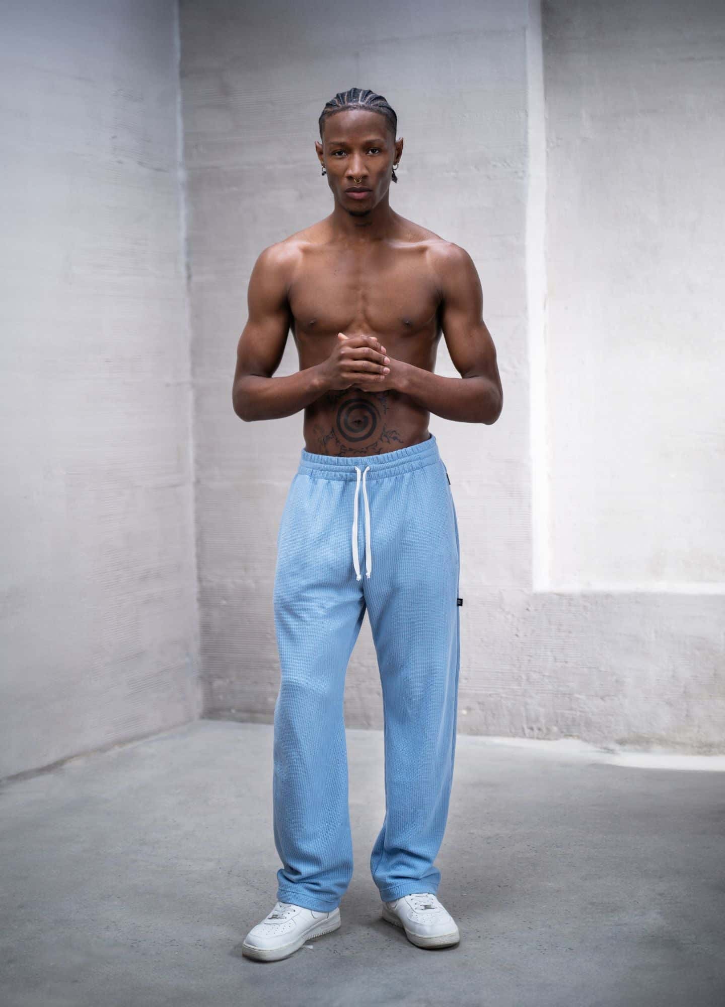 Pantalón Grid - Azul bebé