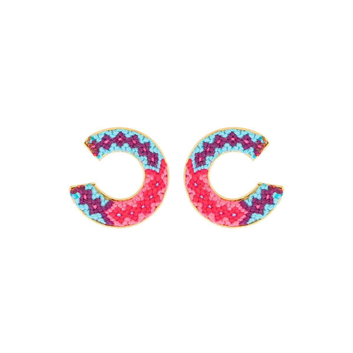 Wayuu Jolotsü Rose Earrings