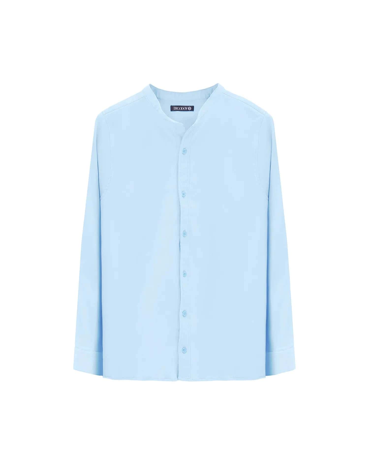 Camisa Oxford Celeste