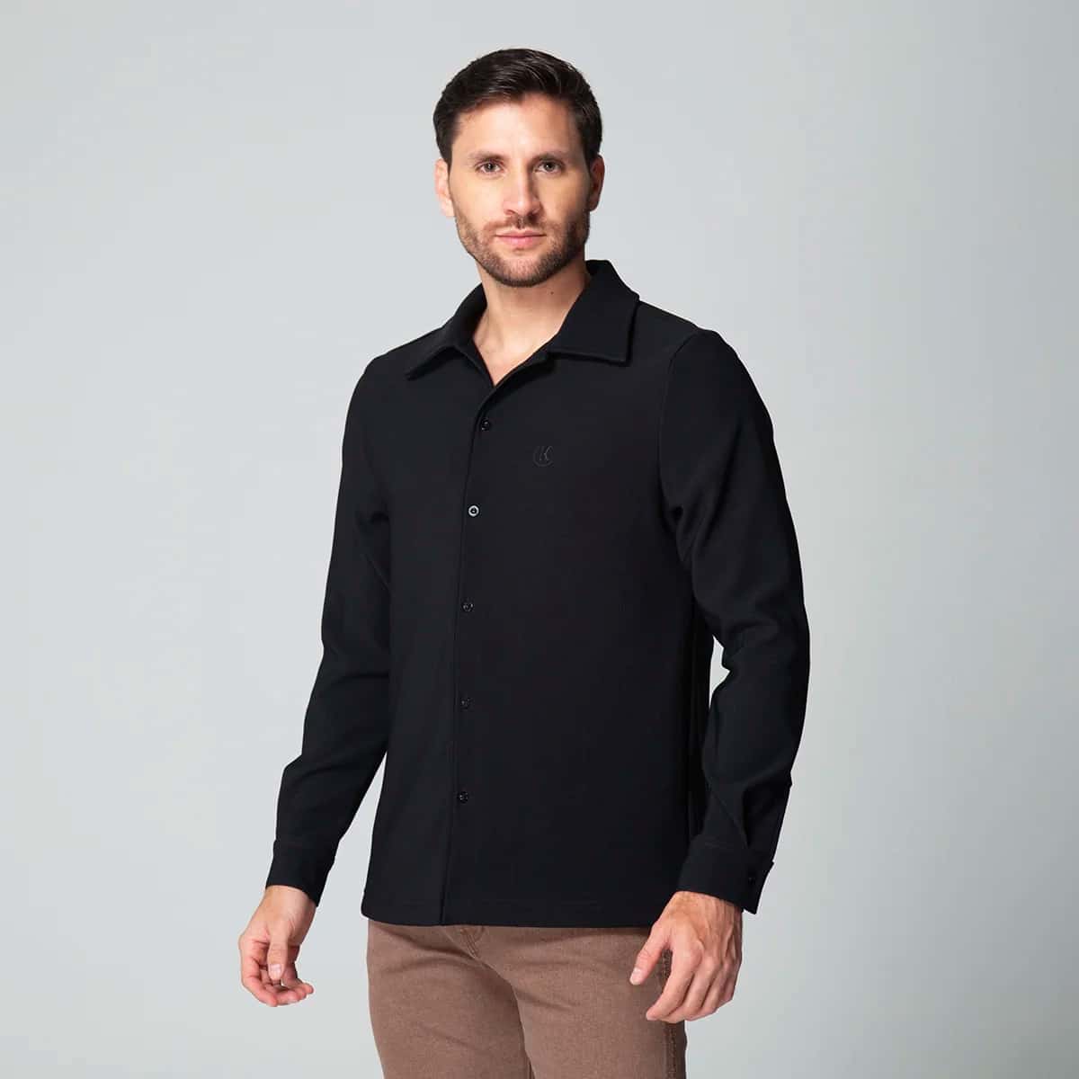 Camisa Slim Casual Kenblack