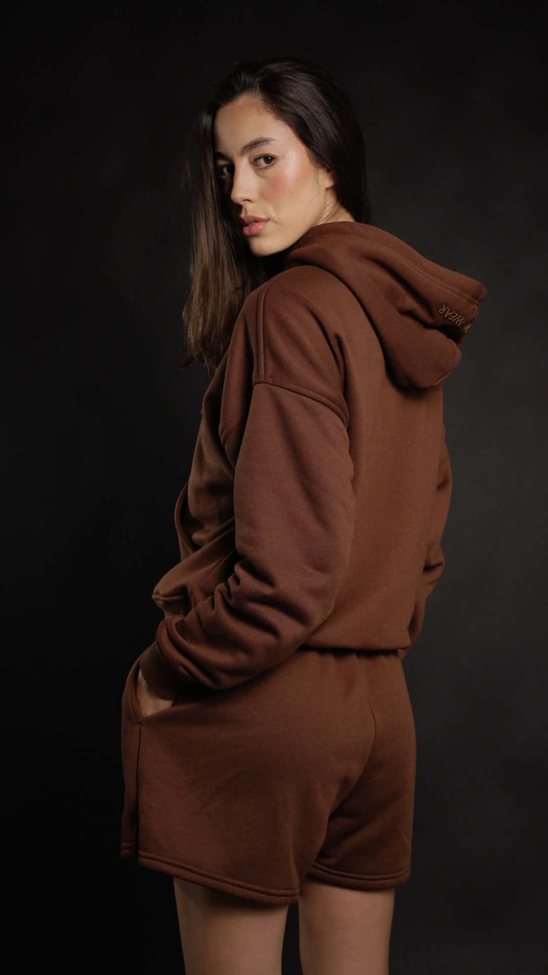 Hoodie Classic Women Chocolate - miniatura 2