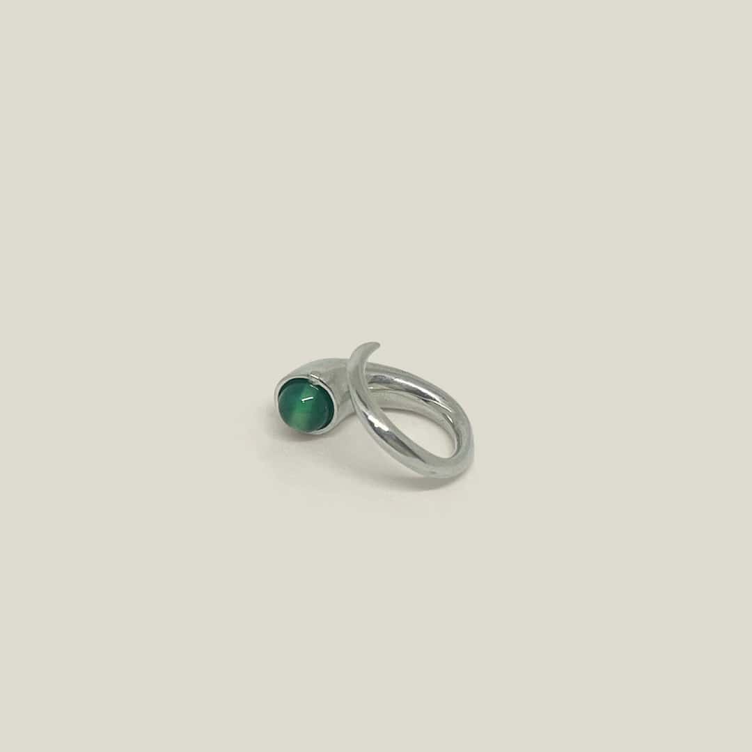 Mini Dum Pinky Ring Silver