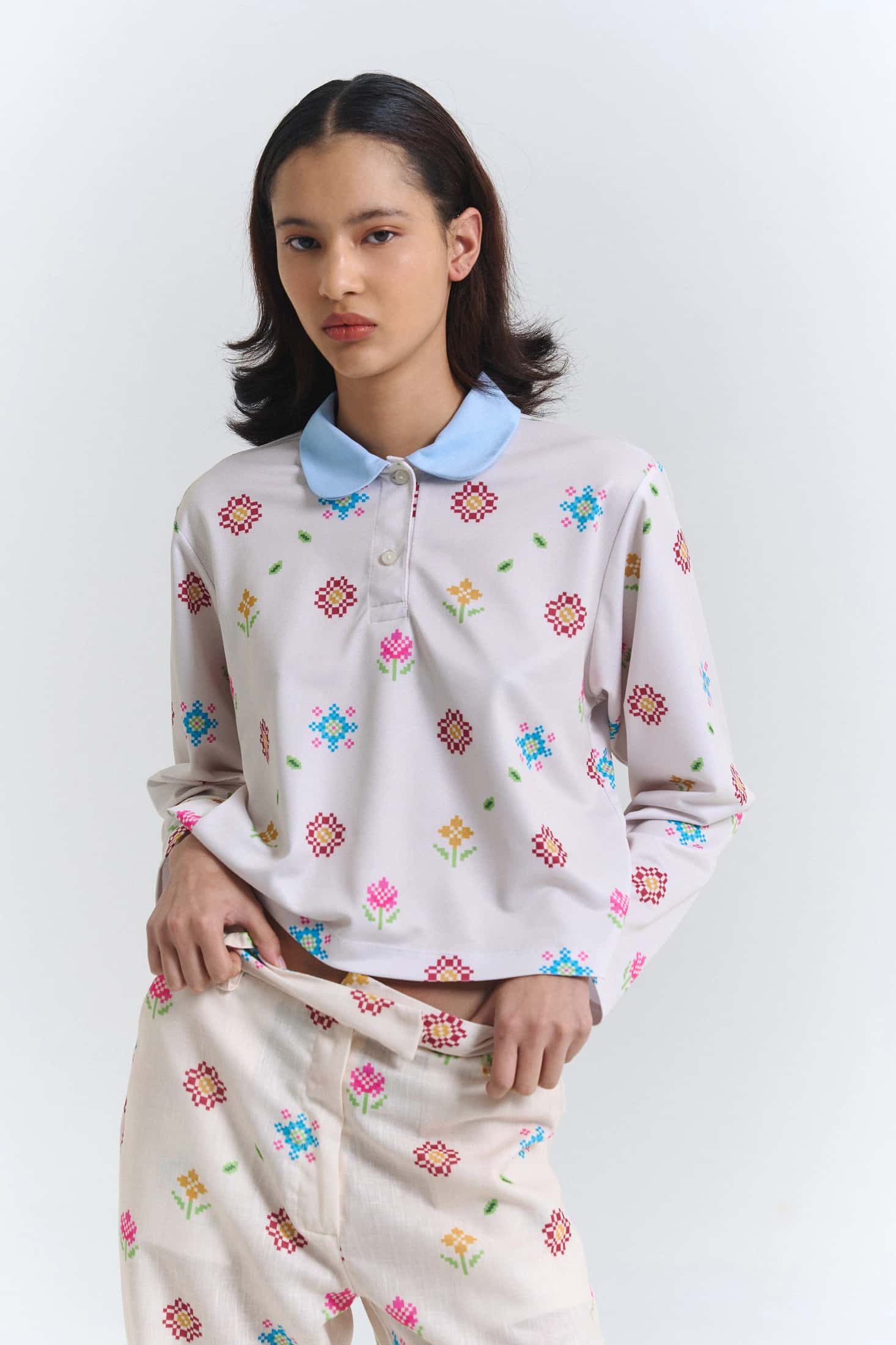 GLITCH MAXI POLO