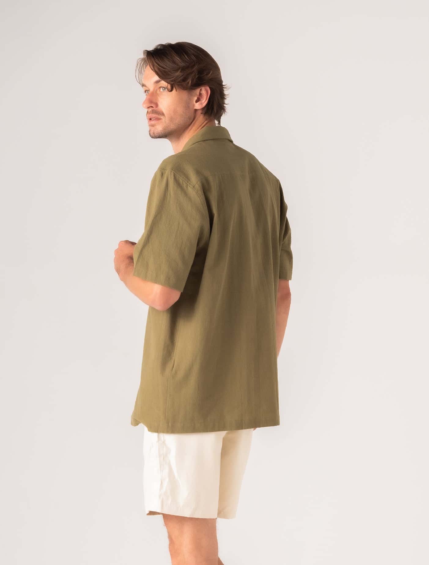 Portofino Olive Green - Camisa - miniatura 4
