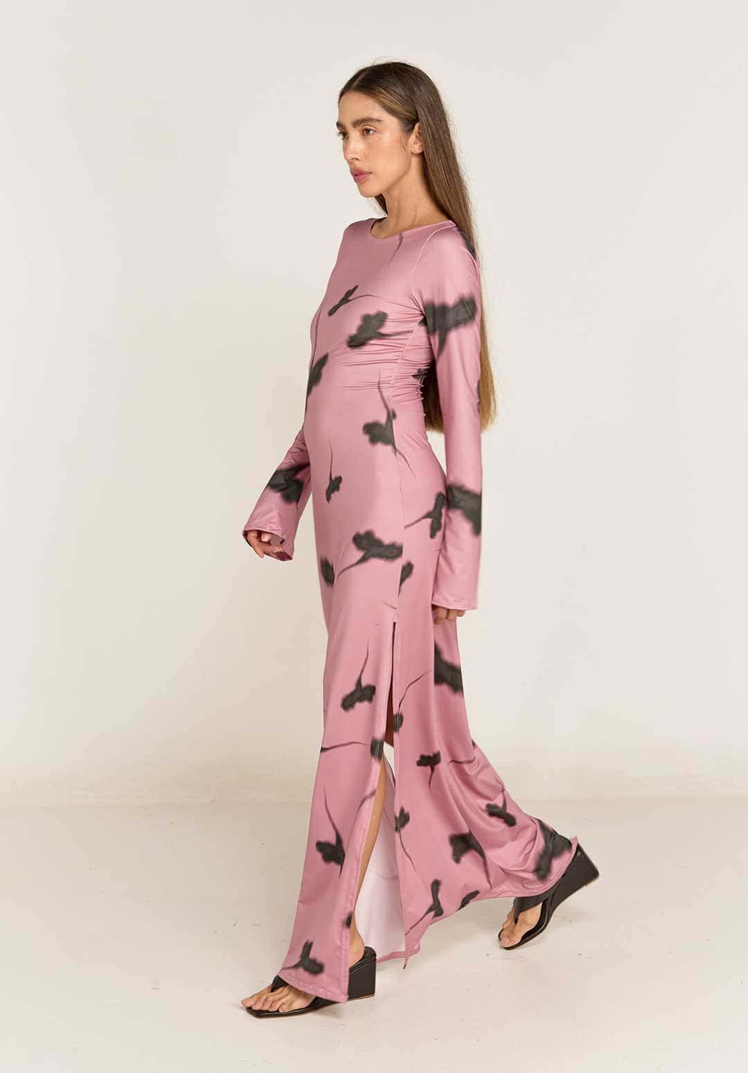 Vestido Rosalia rosa - miniatura 3