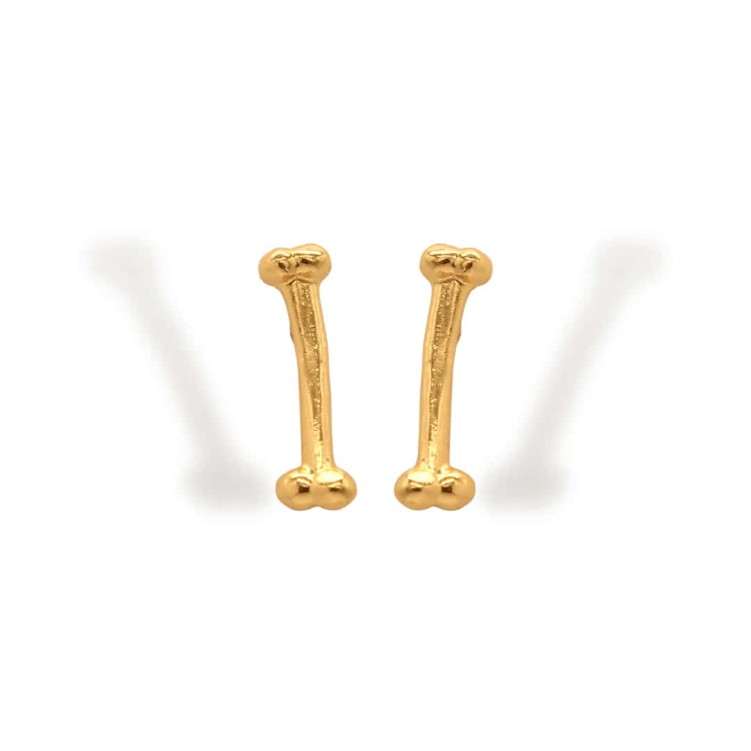 Aretes de hueso