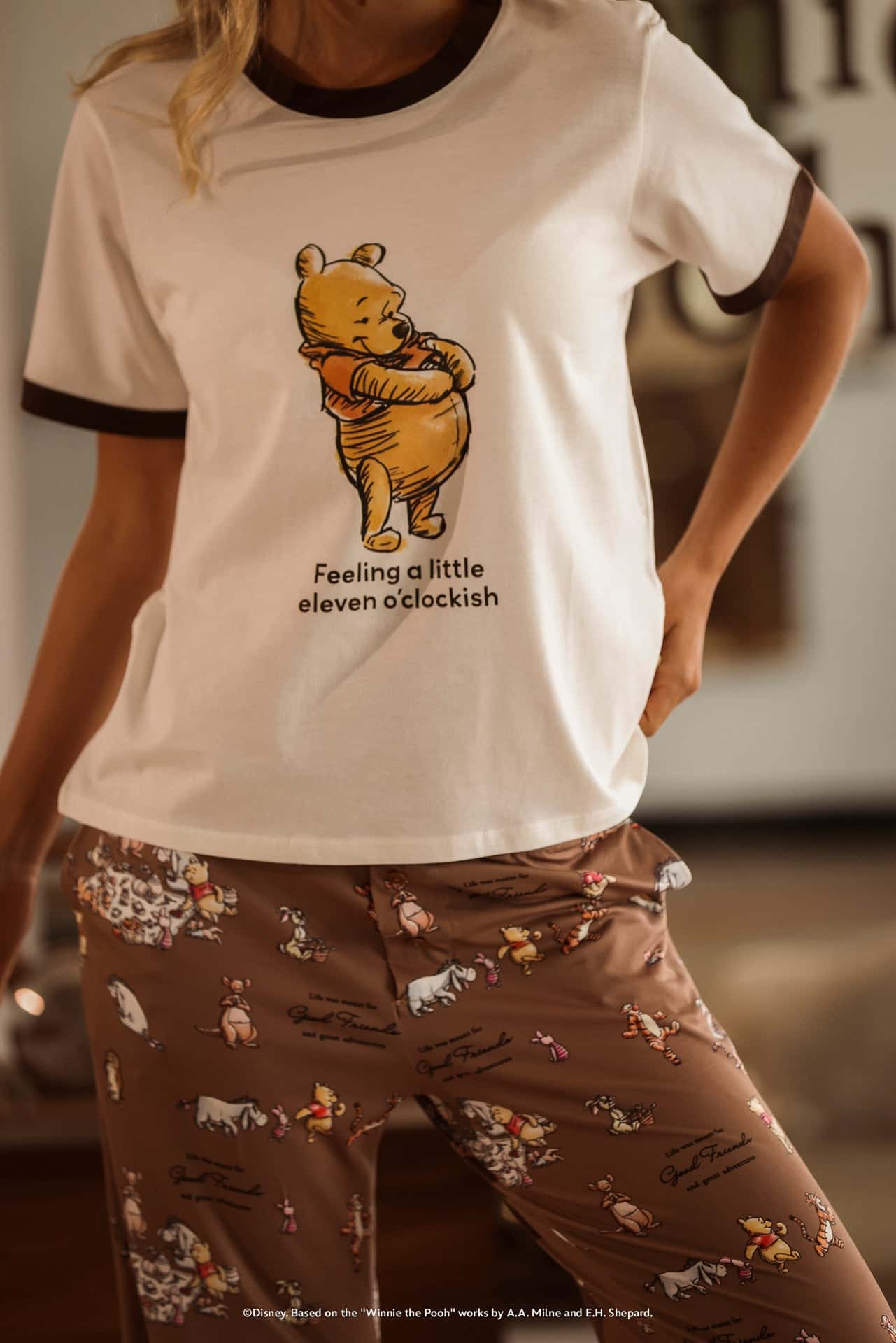 Set Pantalón Pekin Pooh Friends Cocoa