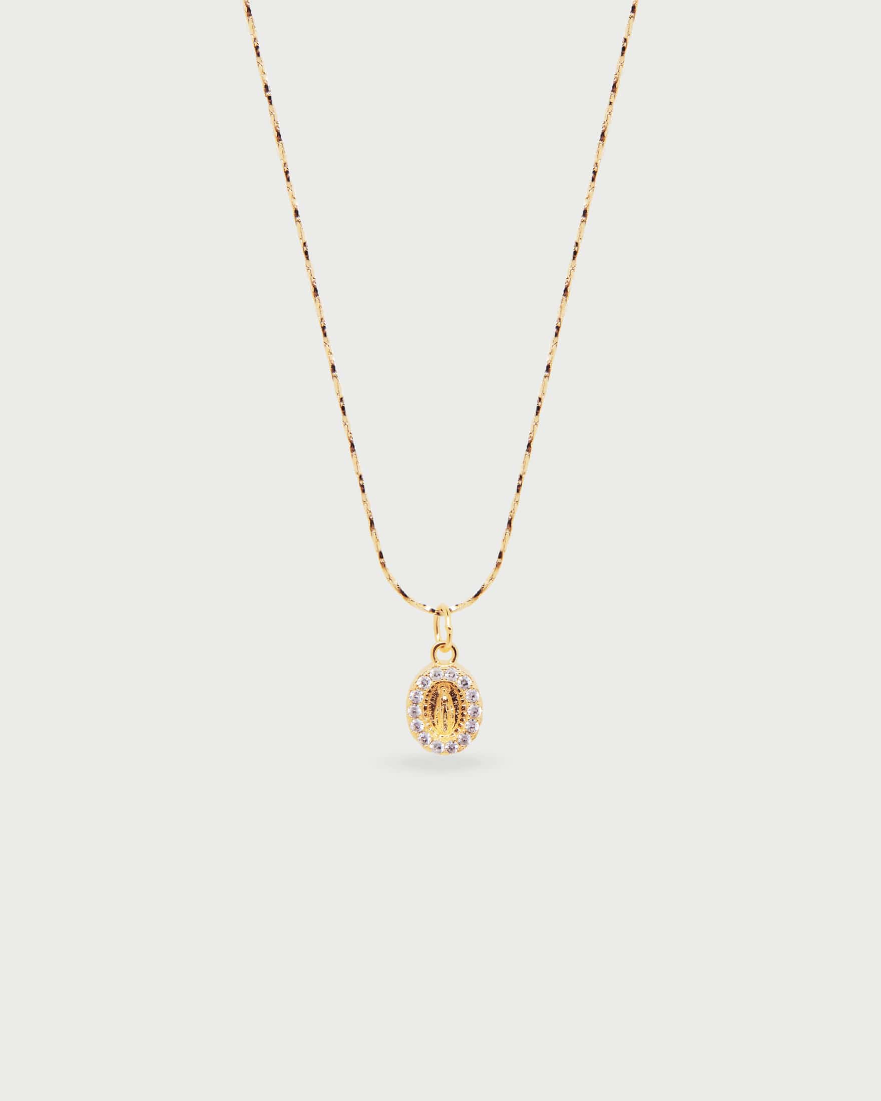 Collar Virgen de Guadalupe mini