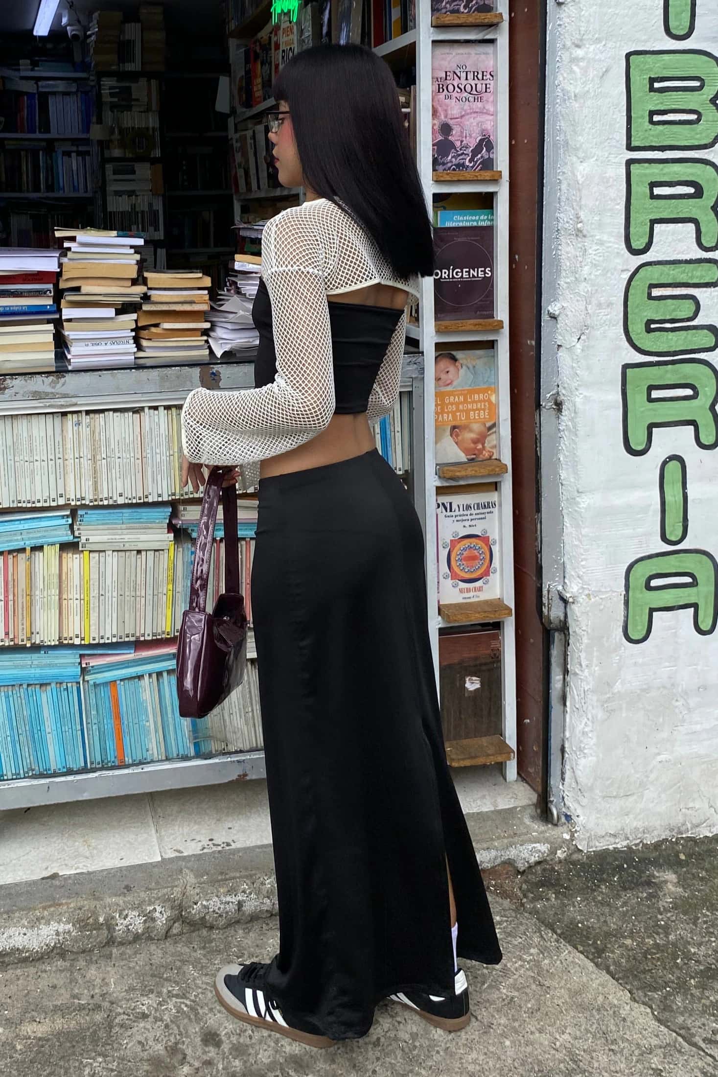 FALDA MIDI NEGRA - miniatura 2