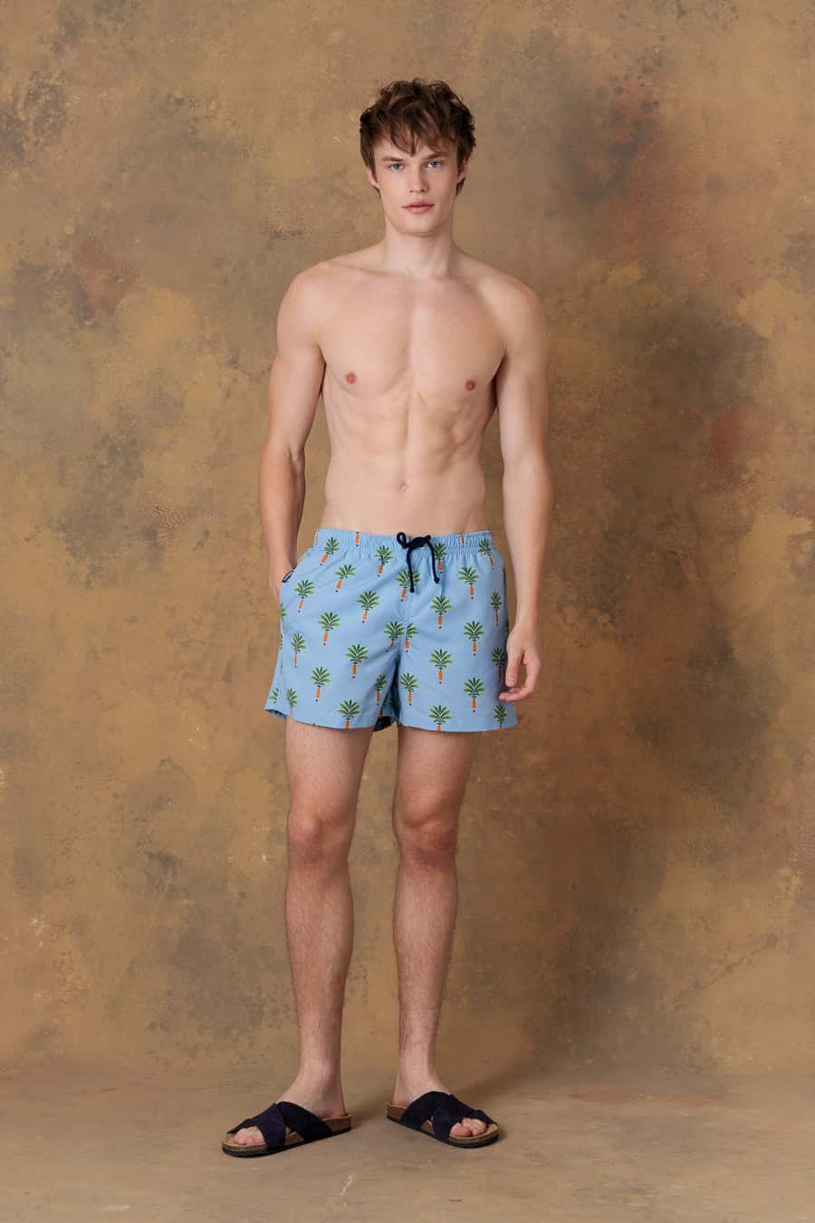 Men's swim trunk orfeo light blue