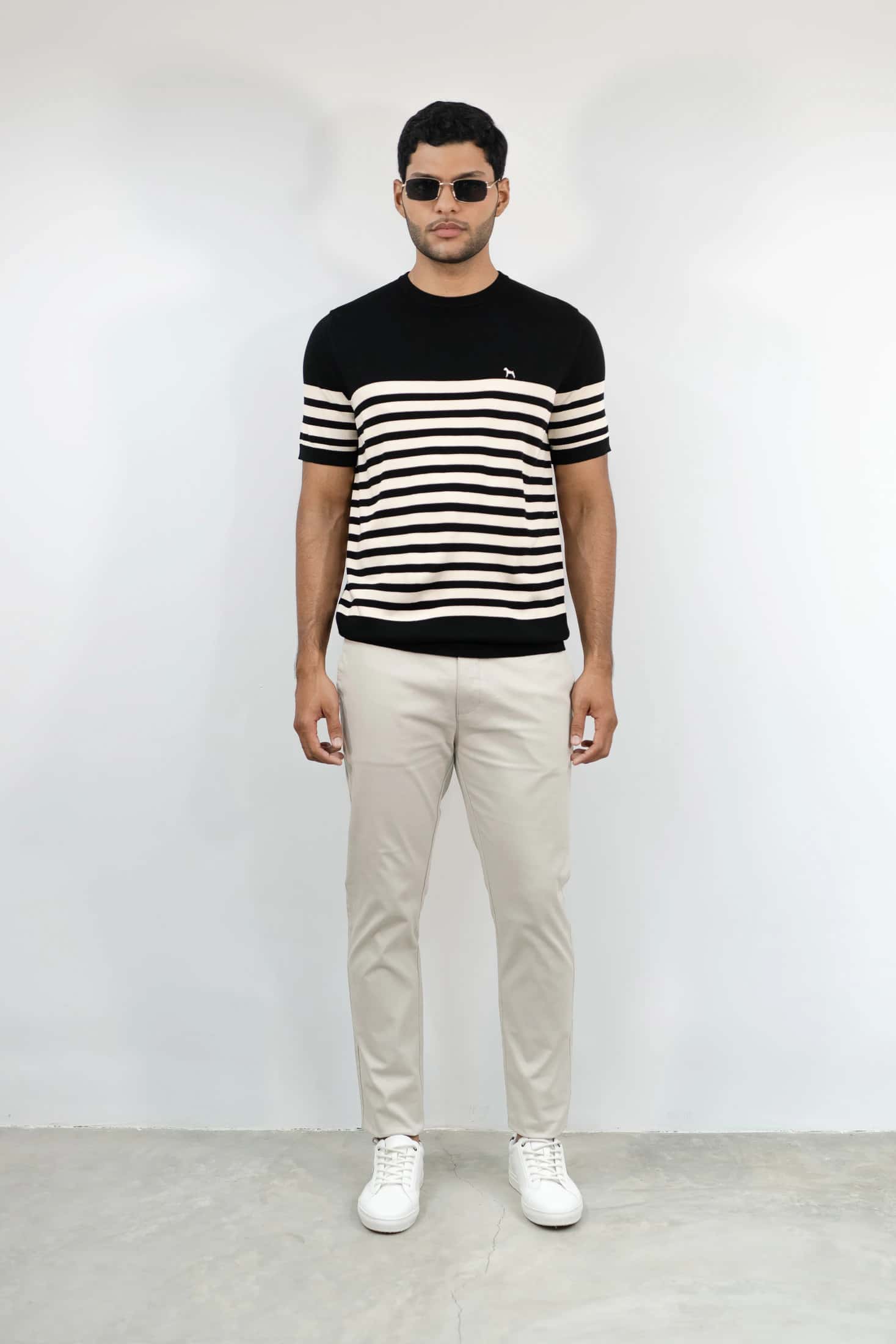 Suéter Fashion Negro/Beige