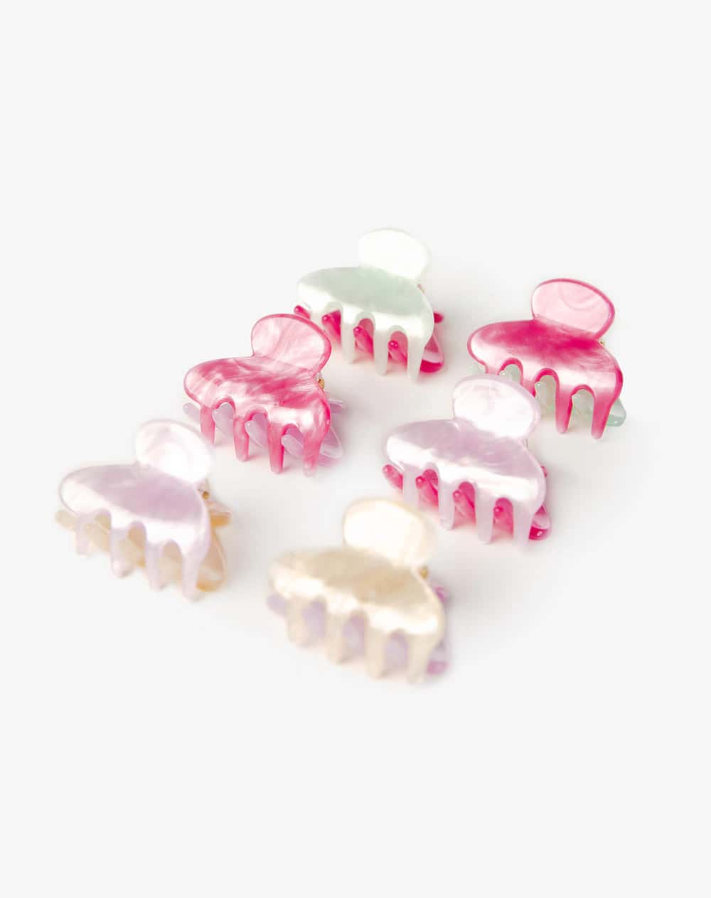 Set pinzas para el cabello x6unds surtido niña