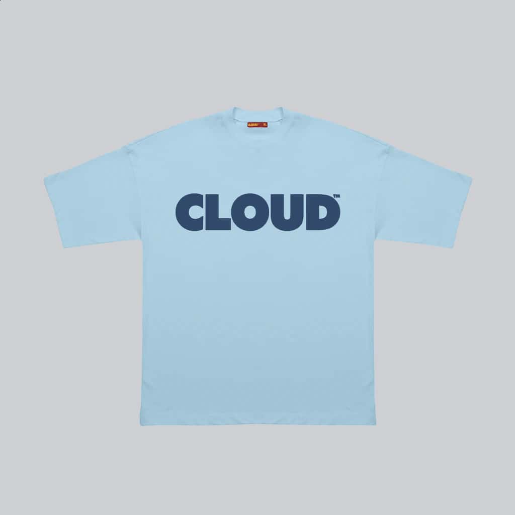 Camiseta BLOCK azul sobre azul  (Regular fit)