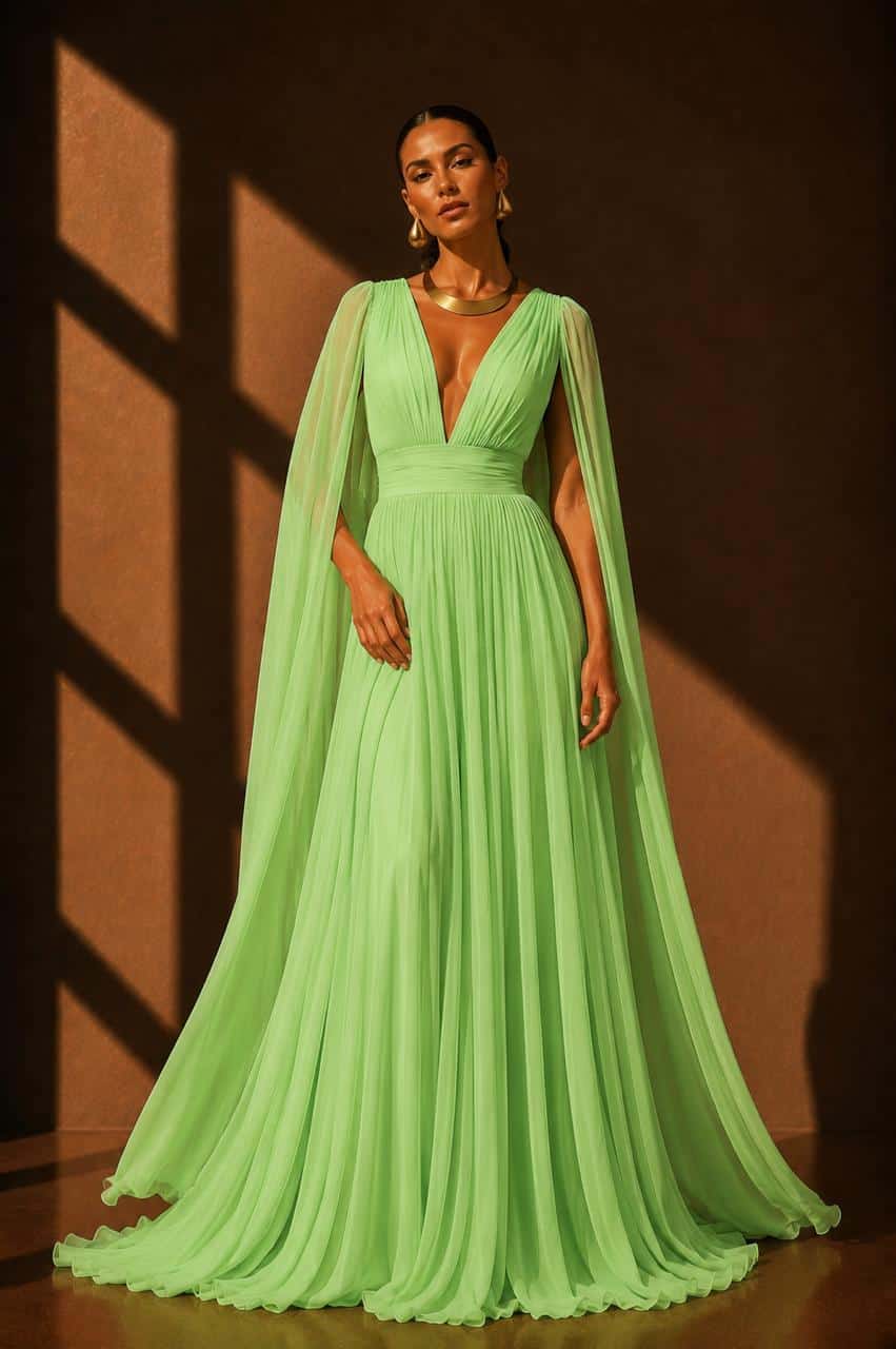 Vestido Girasol Verde Limón - miniatura 1