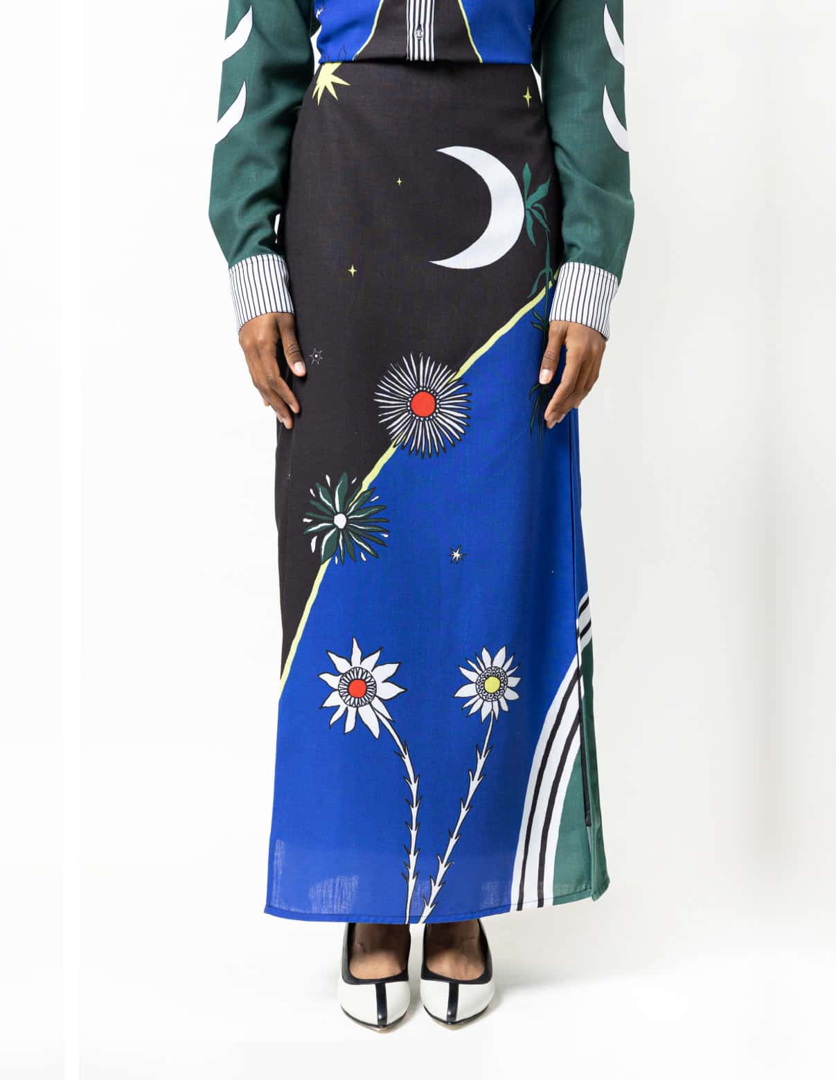 Maxi Falda / Cosmos y Flores