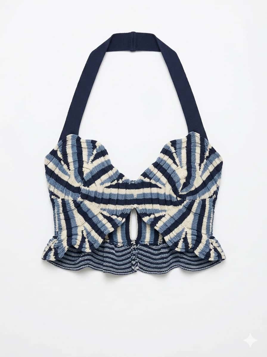 ASTRID TOP BLUE STRIPES