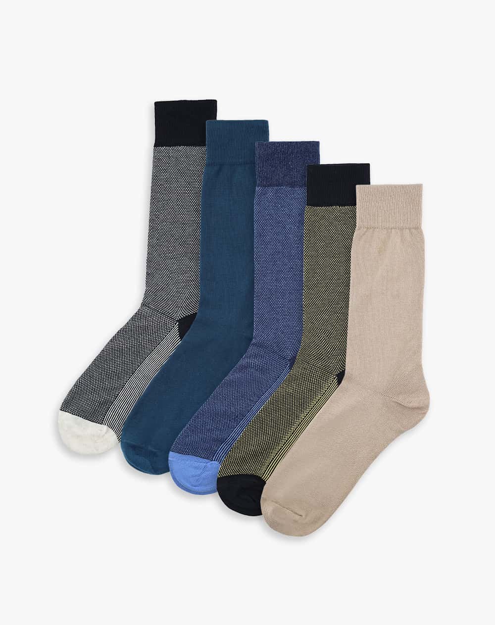 5 pares de medias largas surtido hombre