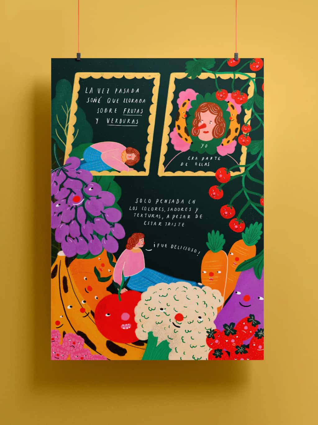 Póster ensalada de frutas