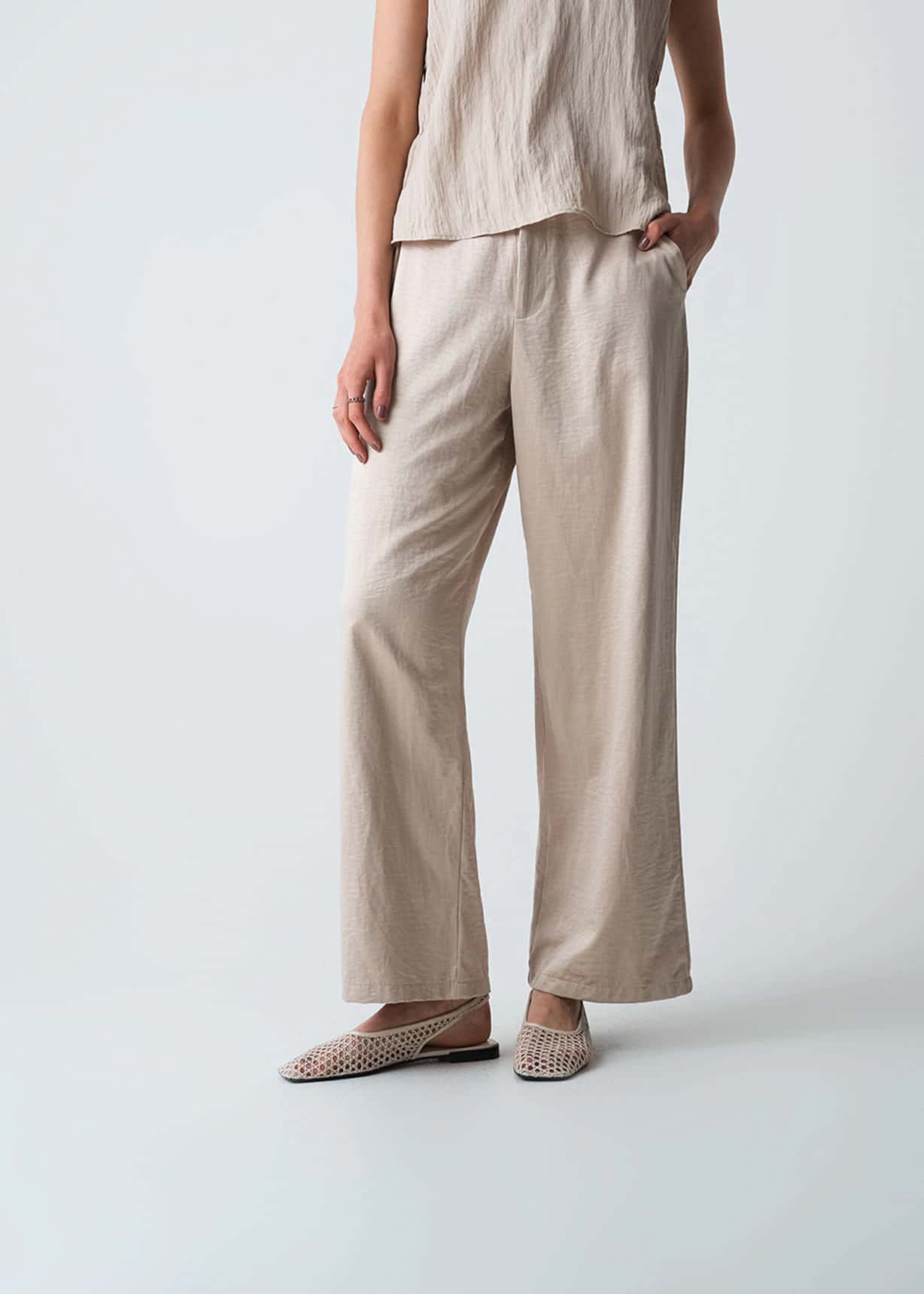 Pantalón Straight con bolsillos