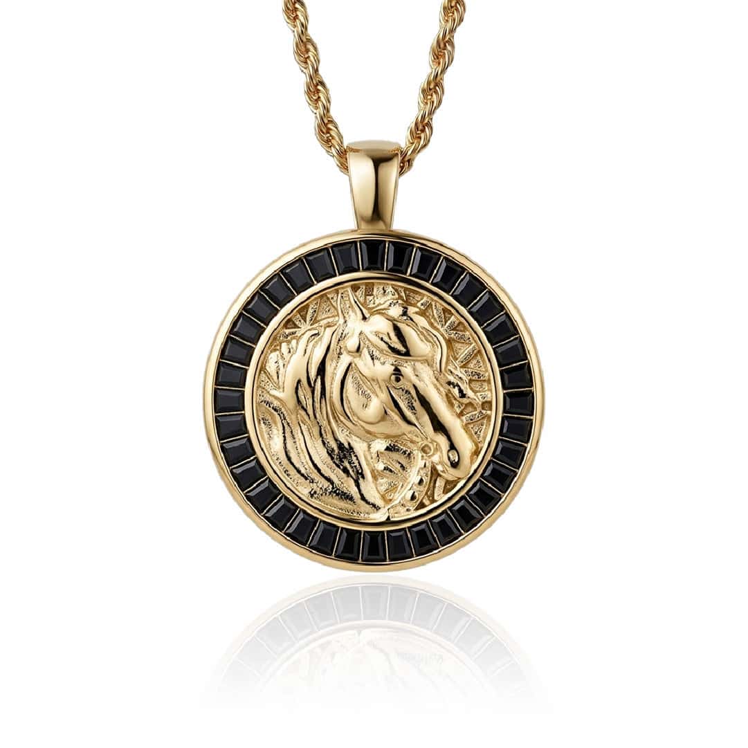 Medalla Equus Gemas Negras