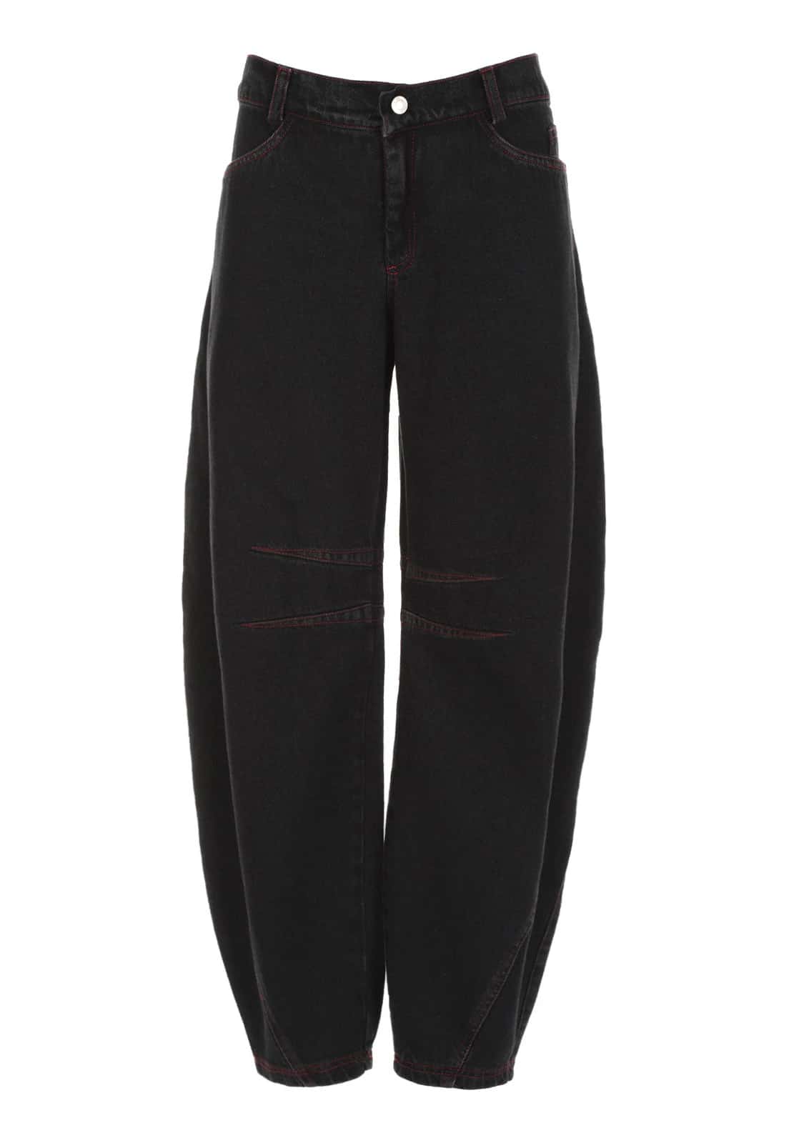 Two Hearts Barrel Pants Black